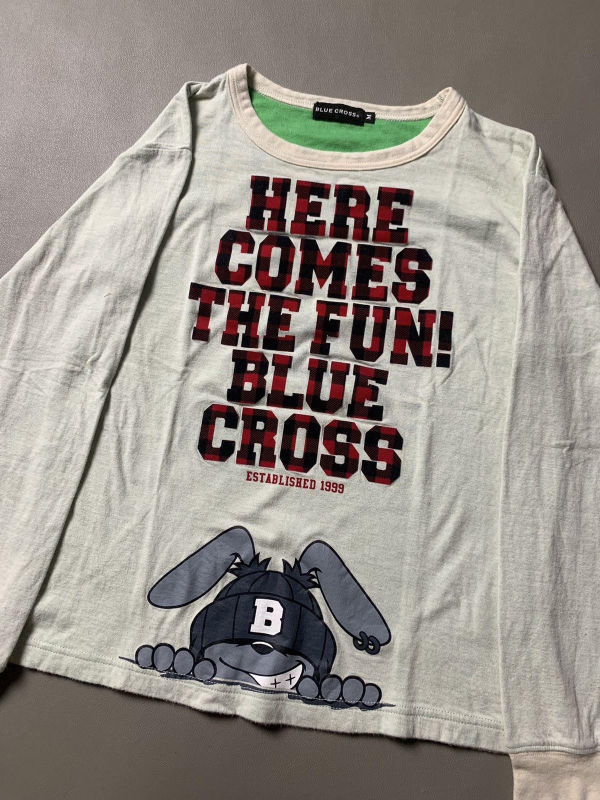 Beauty Beast × Hysteric Glamour × Japanese Brand Blue Cross Longsleeve Size US M / EU 48-50 / 2 - 2 Thumbnail