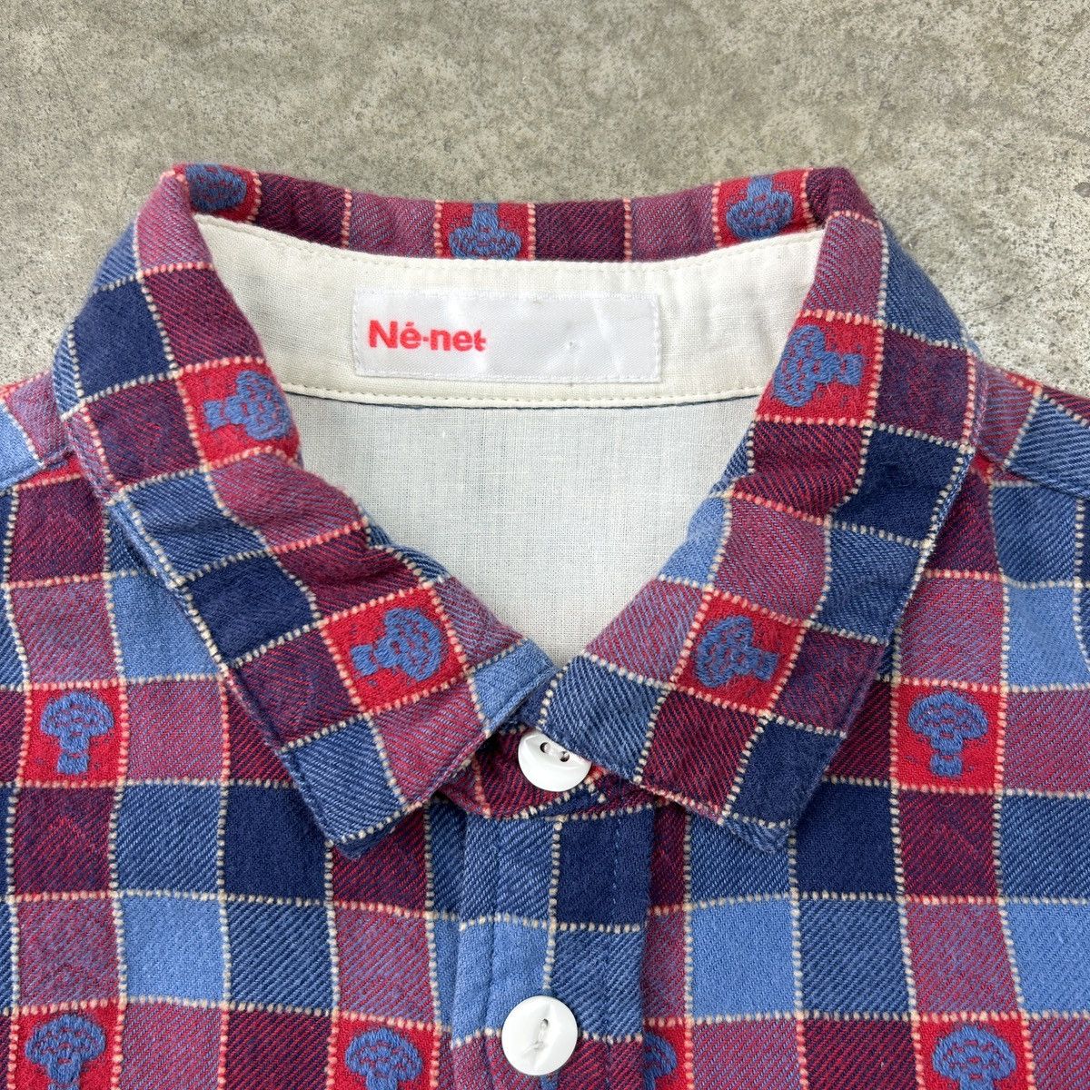 Ne-Net Ne-net Broccoli Checkered Shirt Size US M / EU 48-50 / 2 - 8 Thumbnail