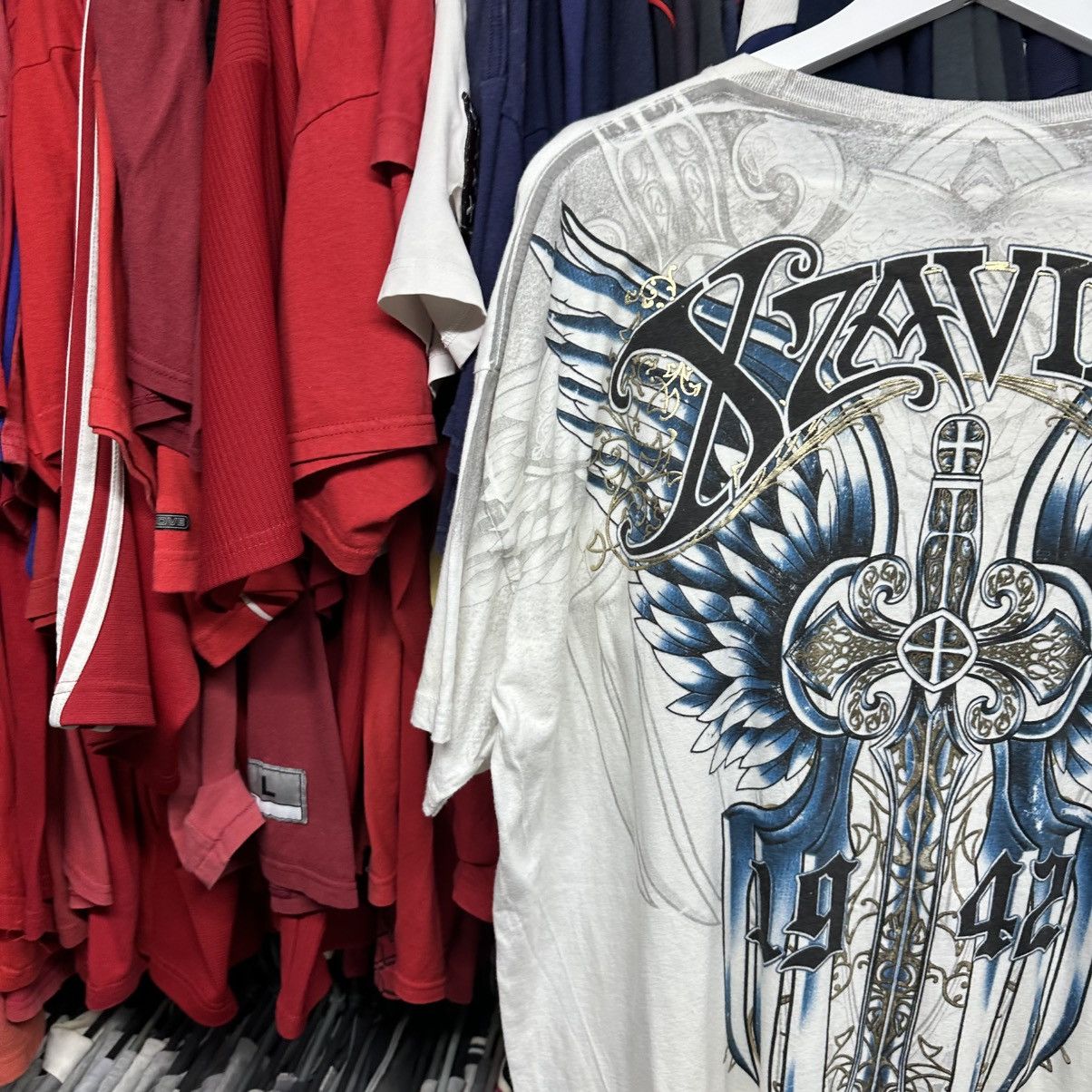 Affliction VTG Xzavier Thirst Big Logo Affliction 00s Size XXL 00s USA Size US XXL / EU 58 / 5 - 9 Thumbnail