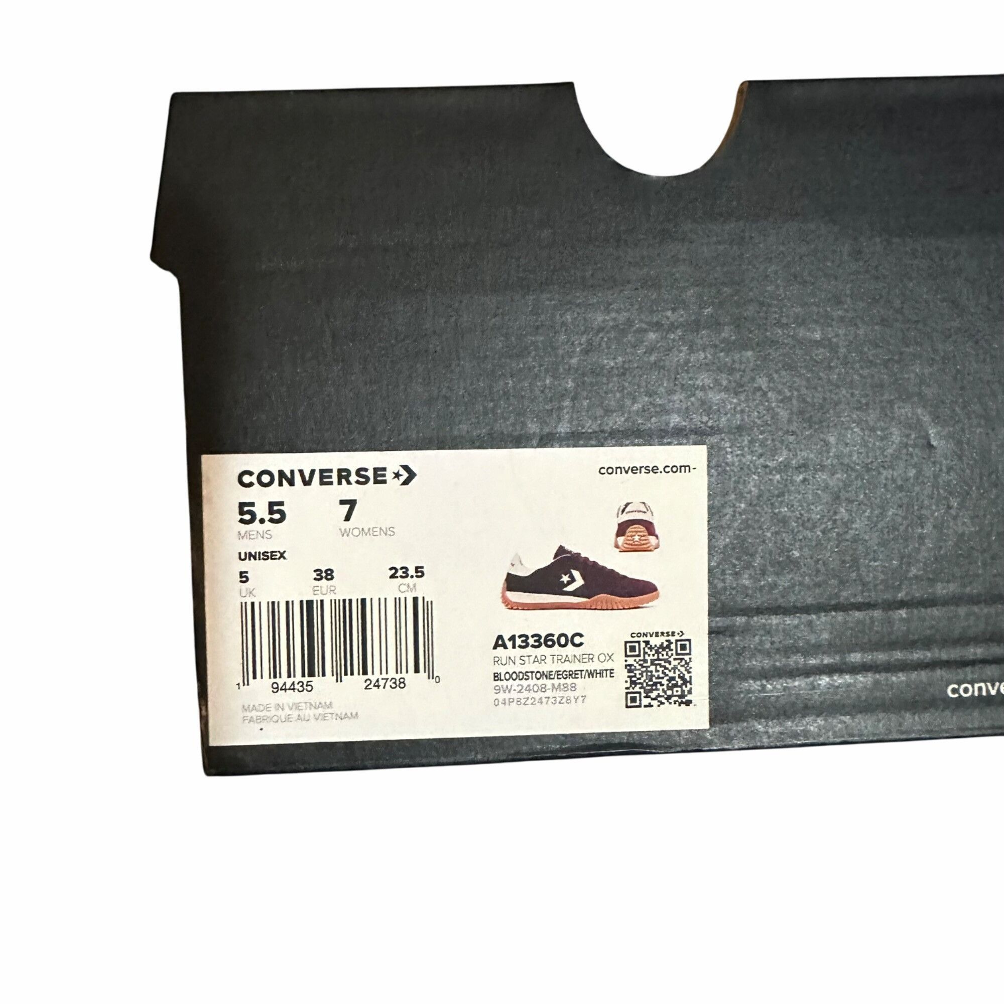 Converse Run Star Trainer Ox Men Casual Shoes 5.5 Suede Burgundy Sneaker A13360C Converse Run Star Trainer Ox Men Casual Shoes 5.5 Suede Burg  main image 3