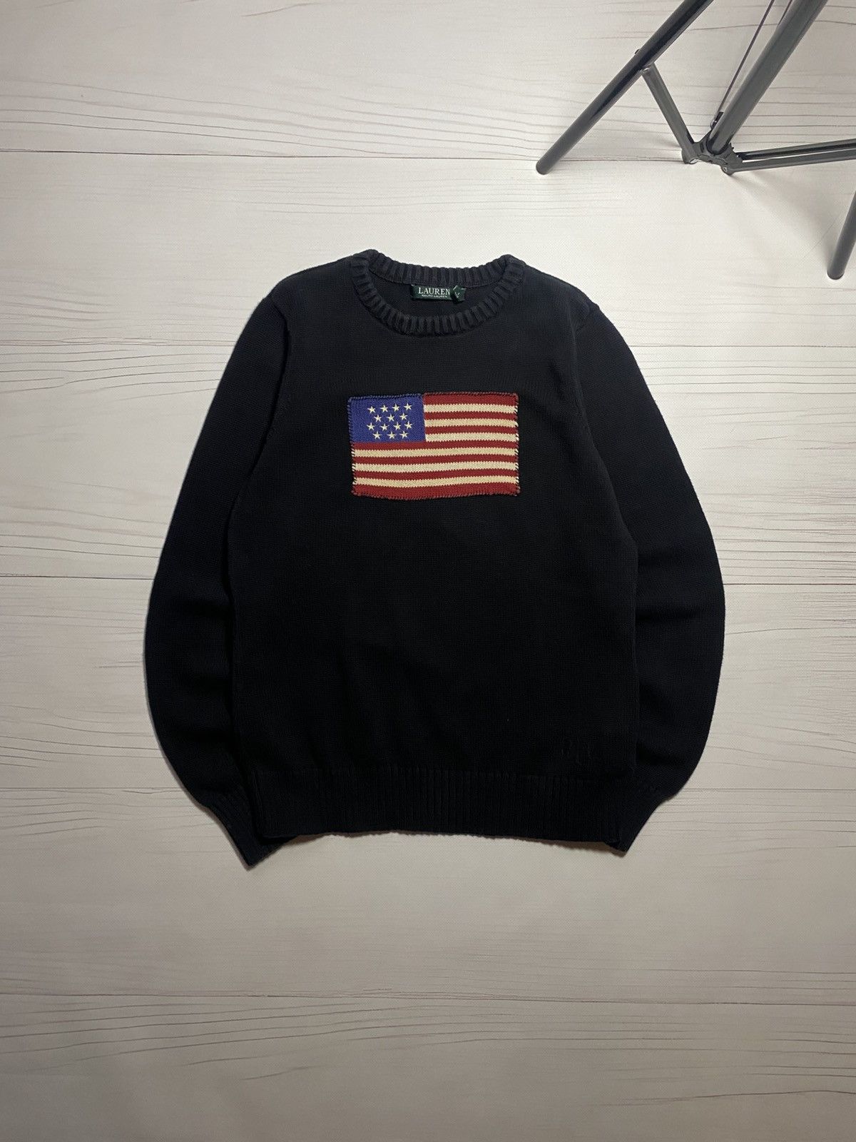 Lauren Ralph Lauren Vintage Lauren Ralph Lauren American Flag RLL knit sweater Size US M / EU 48-50 / 2 - 1 Thumbnail