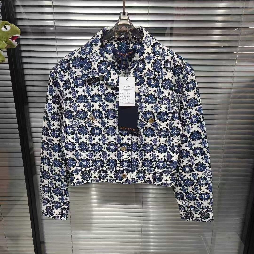 Louis Vuitton Louis Vuitton Monogram Floral Denim Jacket Size XXS / US 00 / IT 34 - 1 Thumbnail