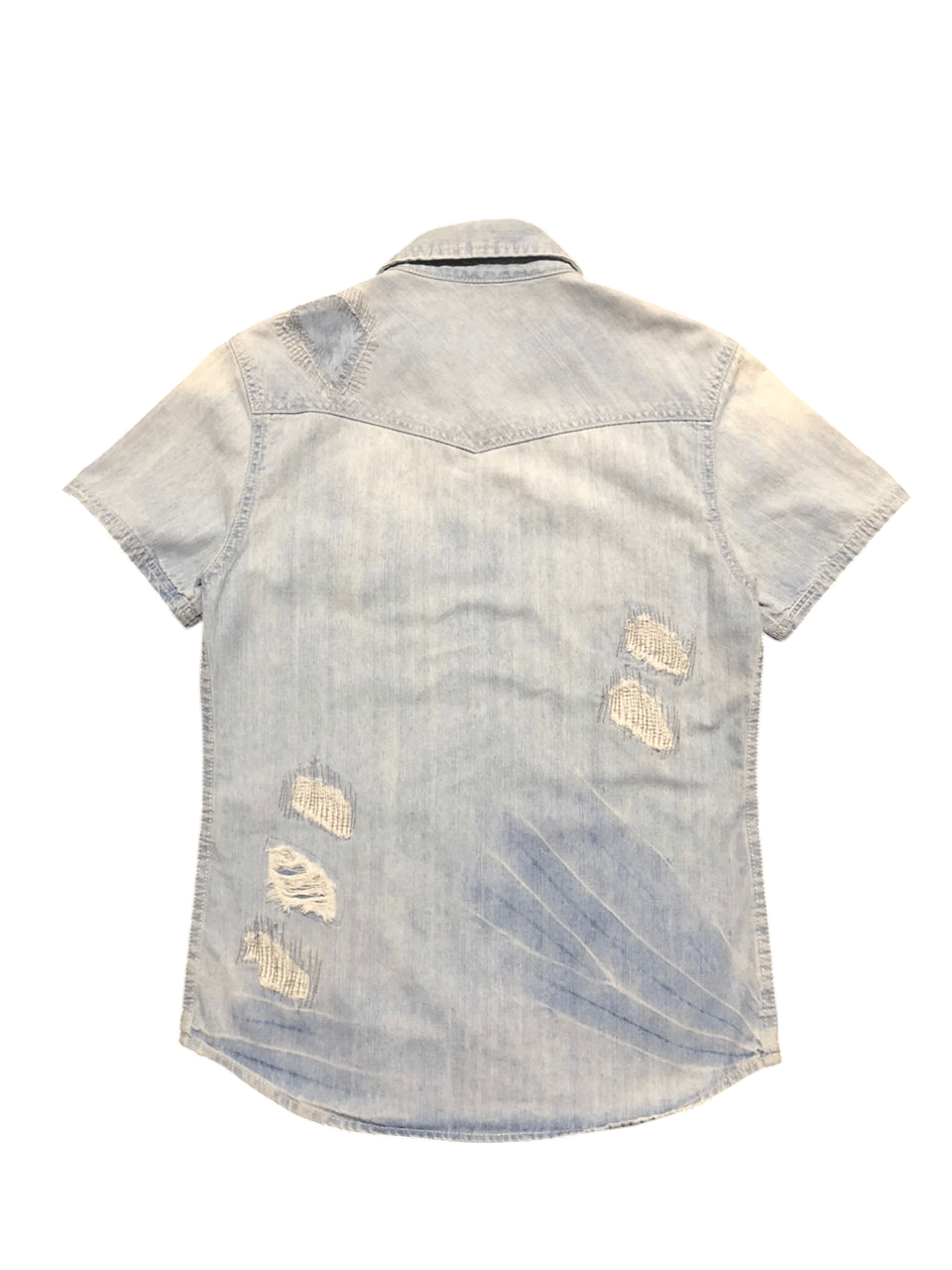 JACKROSE Jackrose Patchwork Denim Western Shirt Rare Design Size US S / EU 44-46 / 1 - 2 Thumbnail