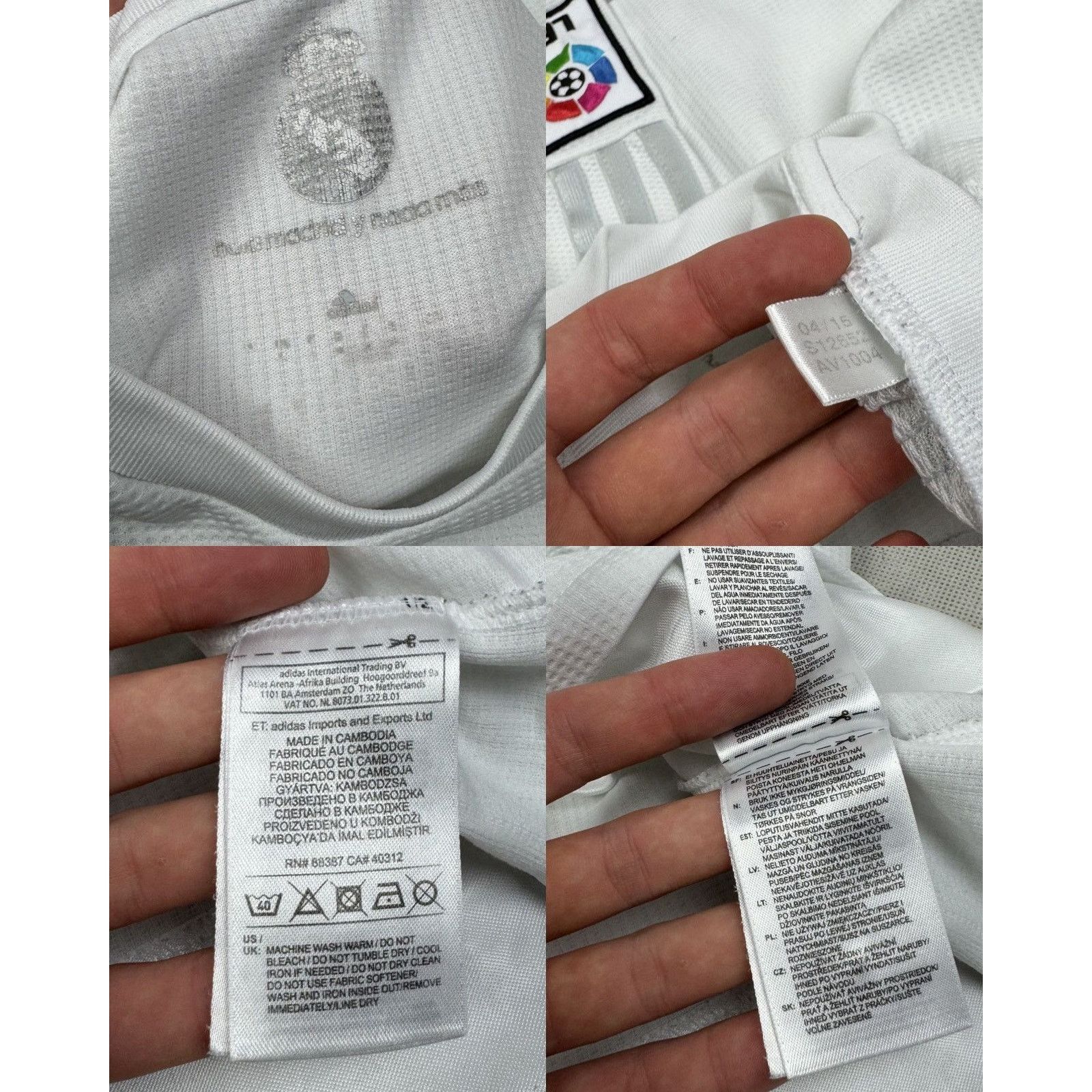 Adidas Adidas Climacool Men's White Real Madrid CF Football Jersey Size US S / EU 44-46 / 1 - 2 Thumbnail