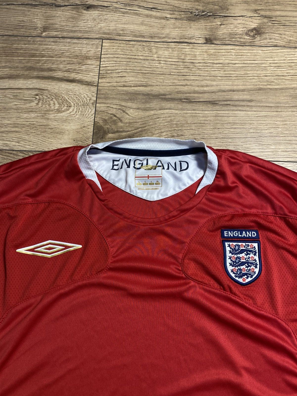 Umbro Vintage Umbro England Shirt 2006-2008 Jersey Mens Size L Size US S / EU 44-46 / 1 - 4 Thumbnail