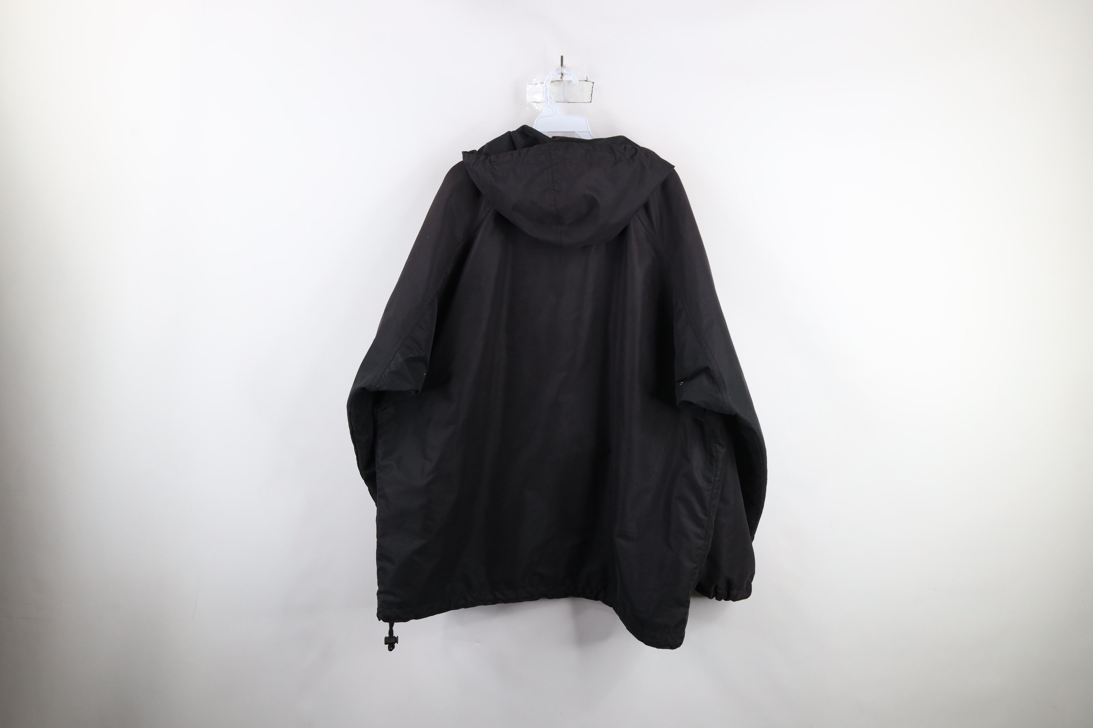 Vintage Vintage 90s Streetwear Microfiber Hooded Anorak Jacket Black Size US XL / EU 56 / 4 - 12 Thumbnail