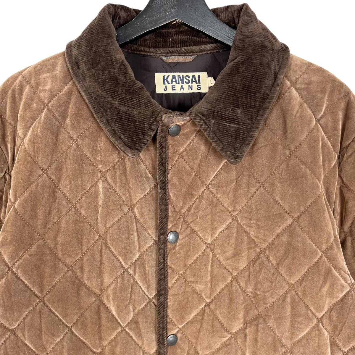 Designer × Japanese Brand × Kansai Yamamoto Kansai Keans Kansai Yamamoto Velvet Quilted Button Up Jacket Size US L / EU 52-54 / 3 - 3 Thumbnail
