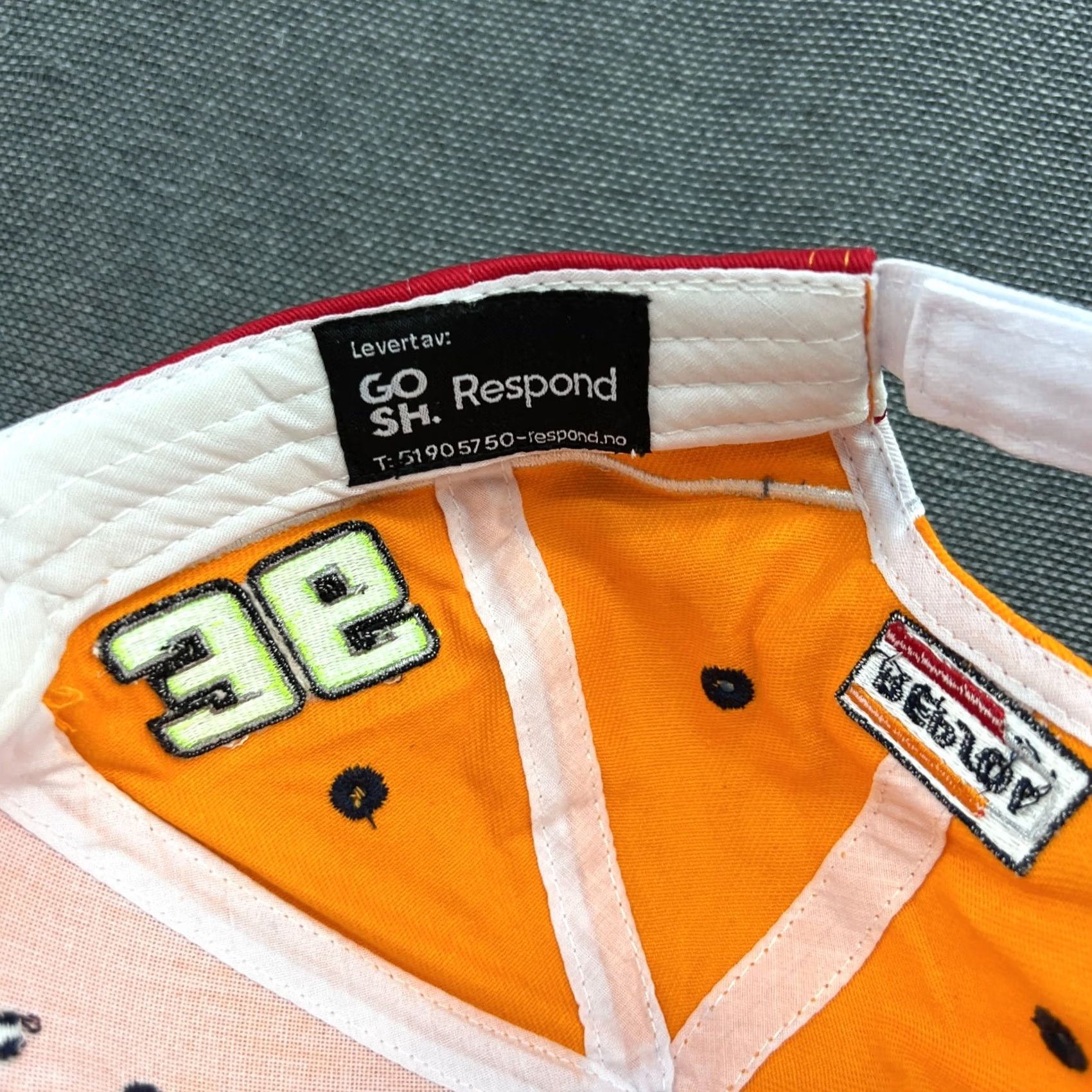 Honda Respond Repsol Honda GP Racing Apparel #36 #10 Joan Mir Luca Marini Orange Baseball Cap Unisex Adults One Size Adjustable Canvas Hat Size ONE SIZE - 6 Thumbnail