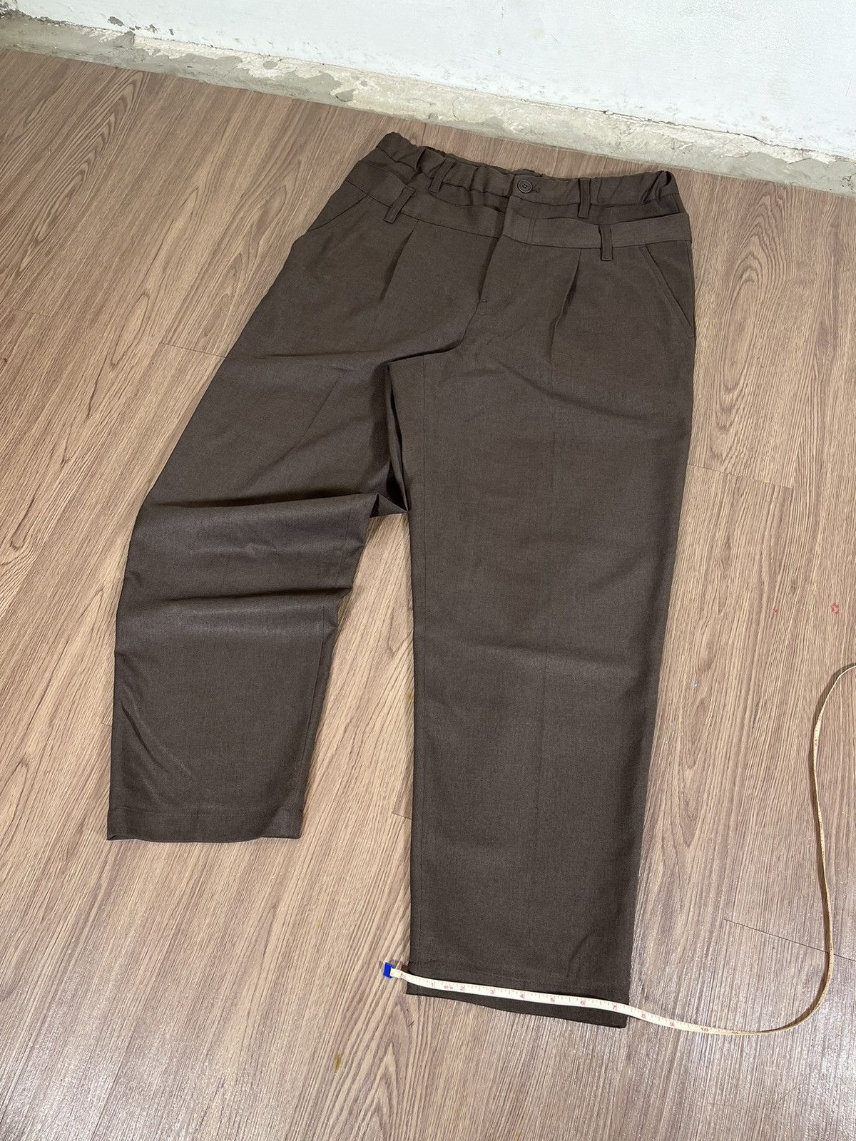 Frapbois Frapbois Double Waist Tailored Trousers Brown Size US 32 / EU 48 - 18 Thumbnail