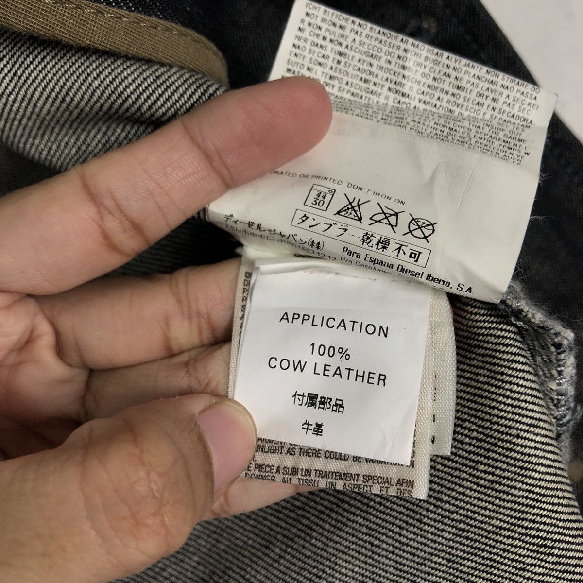 Japanese Brand 🔥Vtg Cropped Jacket Diesel Double Breast Biker Size XS / US 0-2 / IT 36-38 - 19 Thumbnail