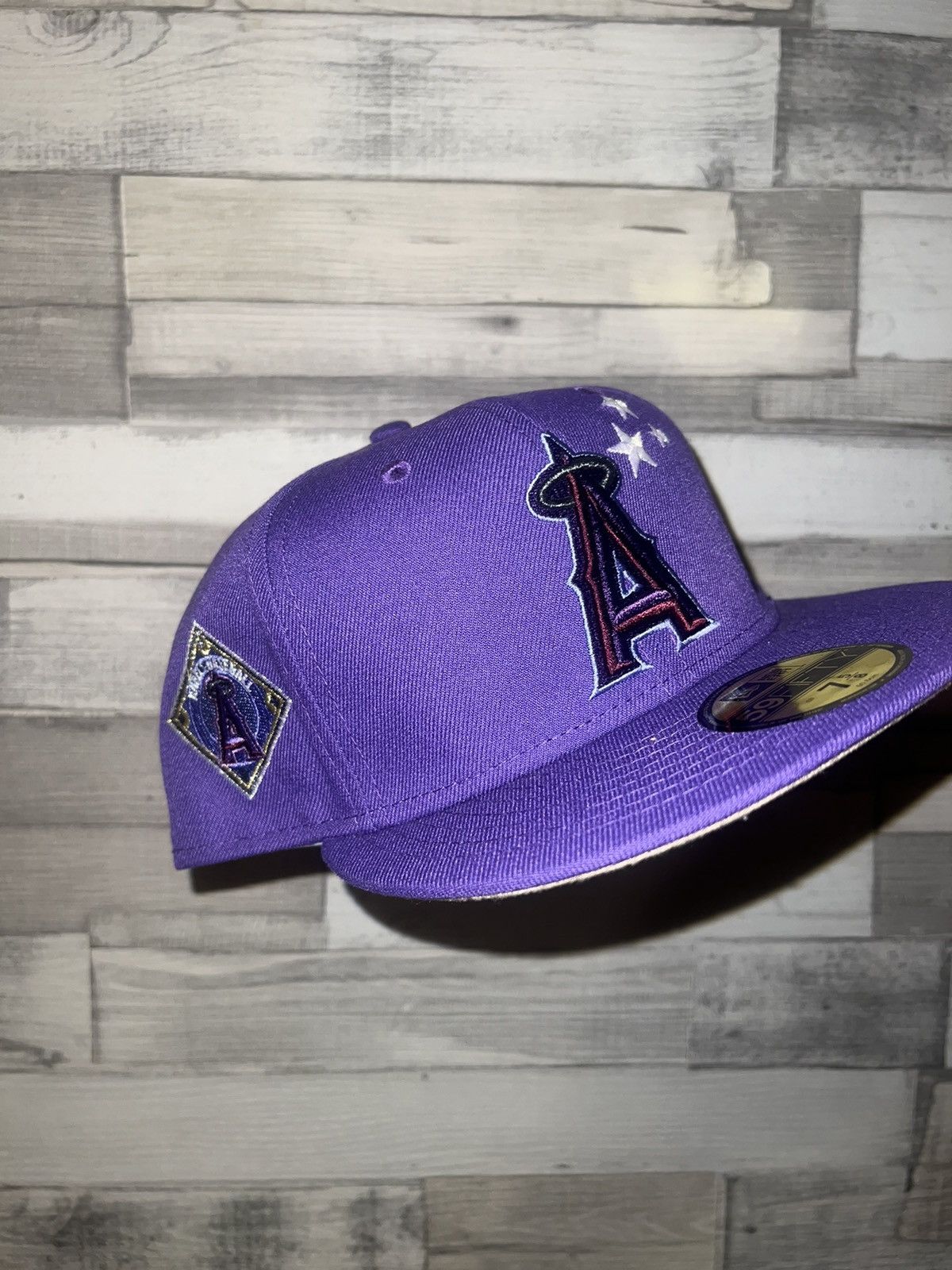 image of Mlb x Myfitteds Anaheim Angels Gta Inspired 7 5/8 in Purple, Men's