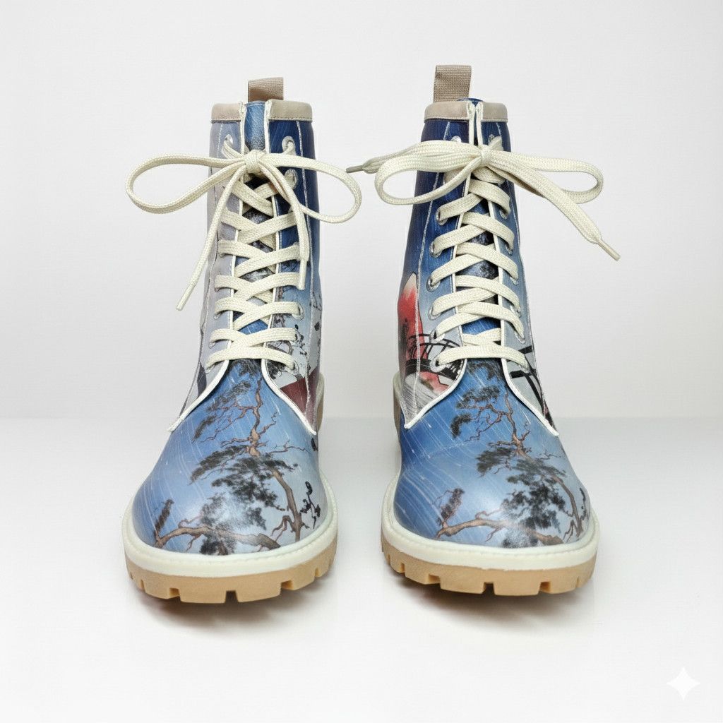 Other Dogo Size 38 Boots Mt. Fuji 8 Hole Lace Up Mid Calf Rugged Size US 7.5 / IT 37.5 - 3 Thumbnail