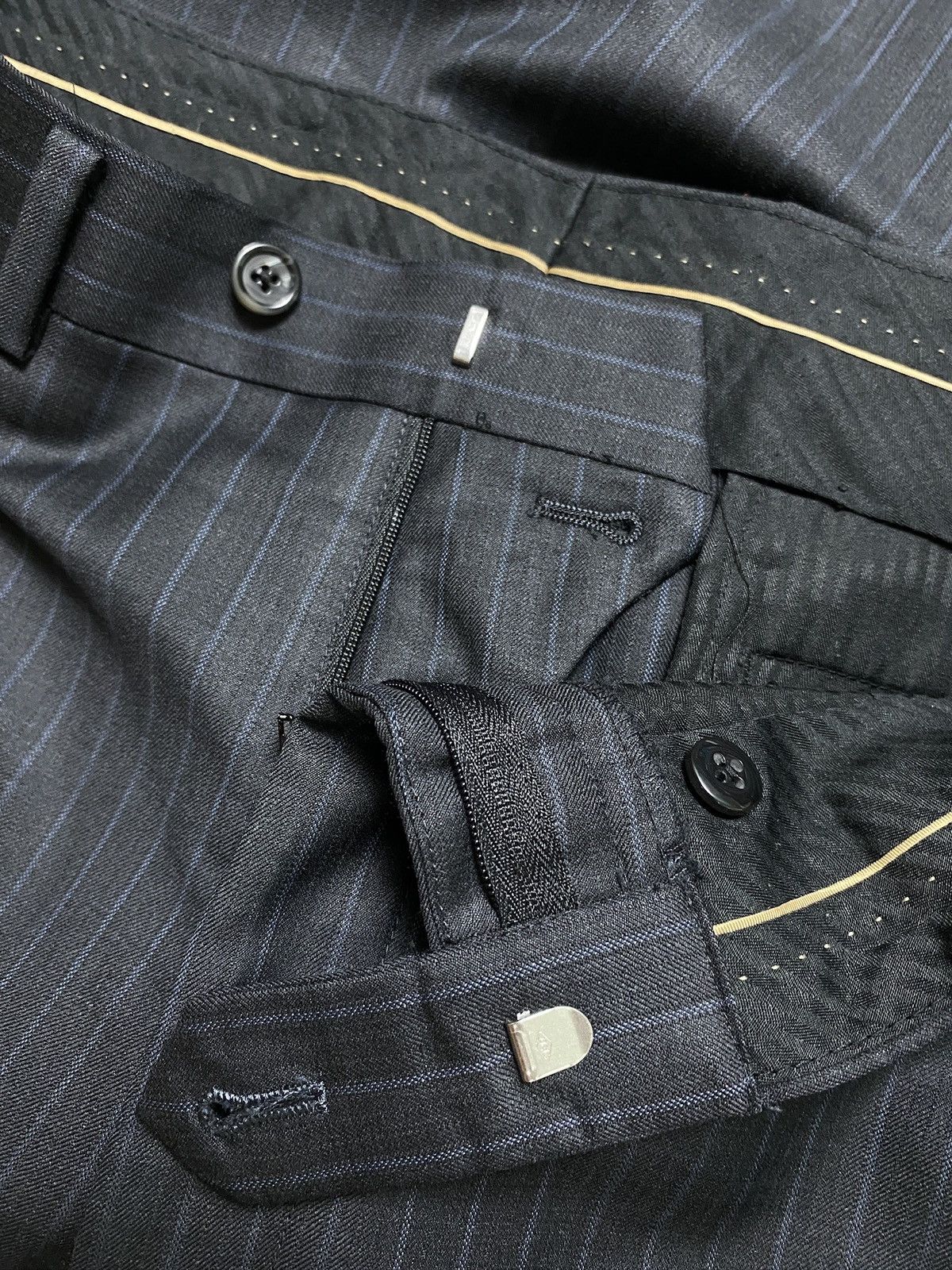 Designer × Michael Kors Michael kors suit blazer pants trousers striped black Size 42L - 13 Thumbnail