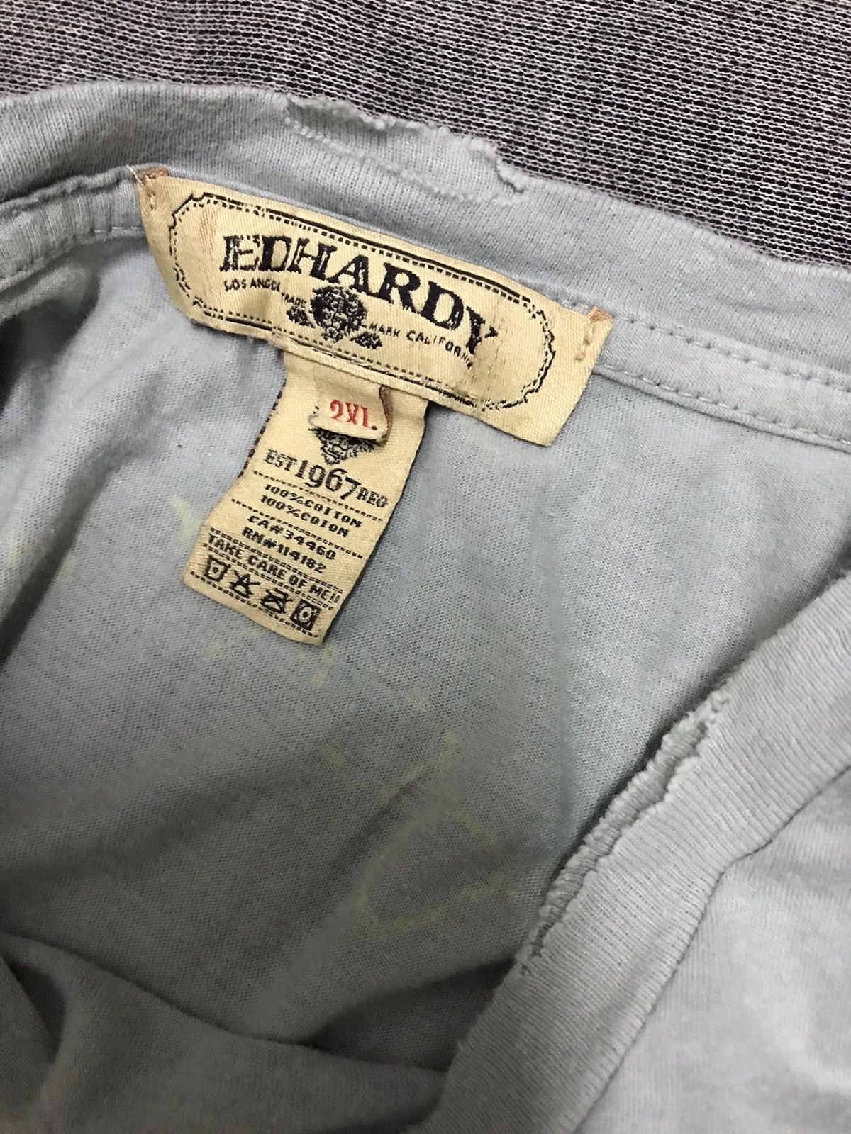 Ed Hardy Ed Hardy Death Or Glory Tour 77 Distress Design Size US XXL / EU 58 / 5 - 7 Thumbnail