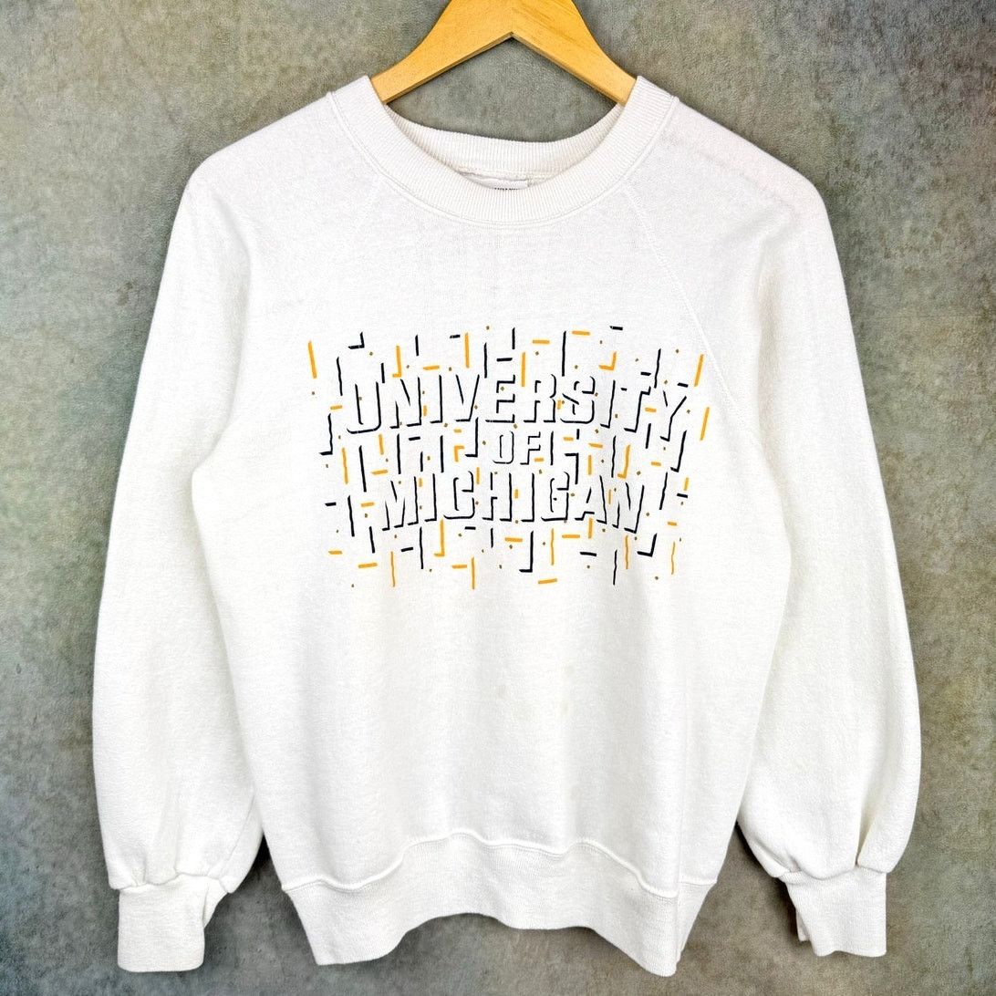 Vintage VTG 90s University of Michigan Wolverines Sweatshirt Sz M Size US M / EU 48-50 / 2 - 1 Thumbnail
