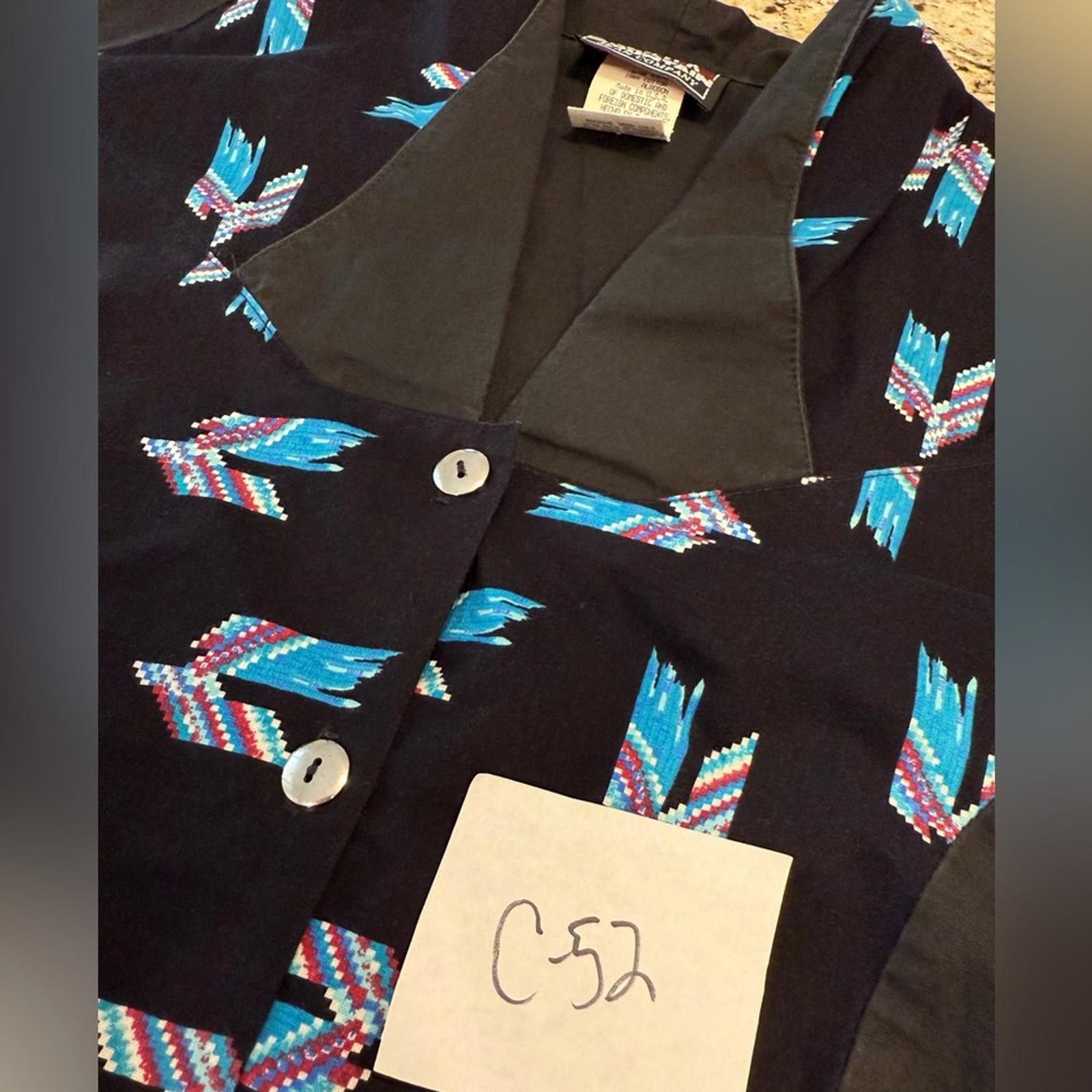 Other Ozark Mountain vintage western black teal button up top SZ M Size M / US 6-8 / IT 42-44 - 11 Thumbnail