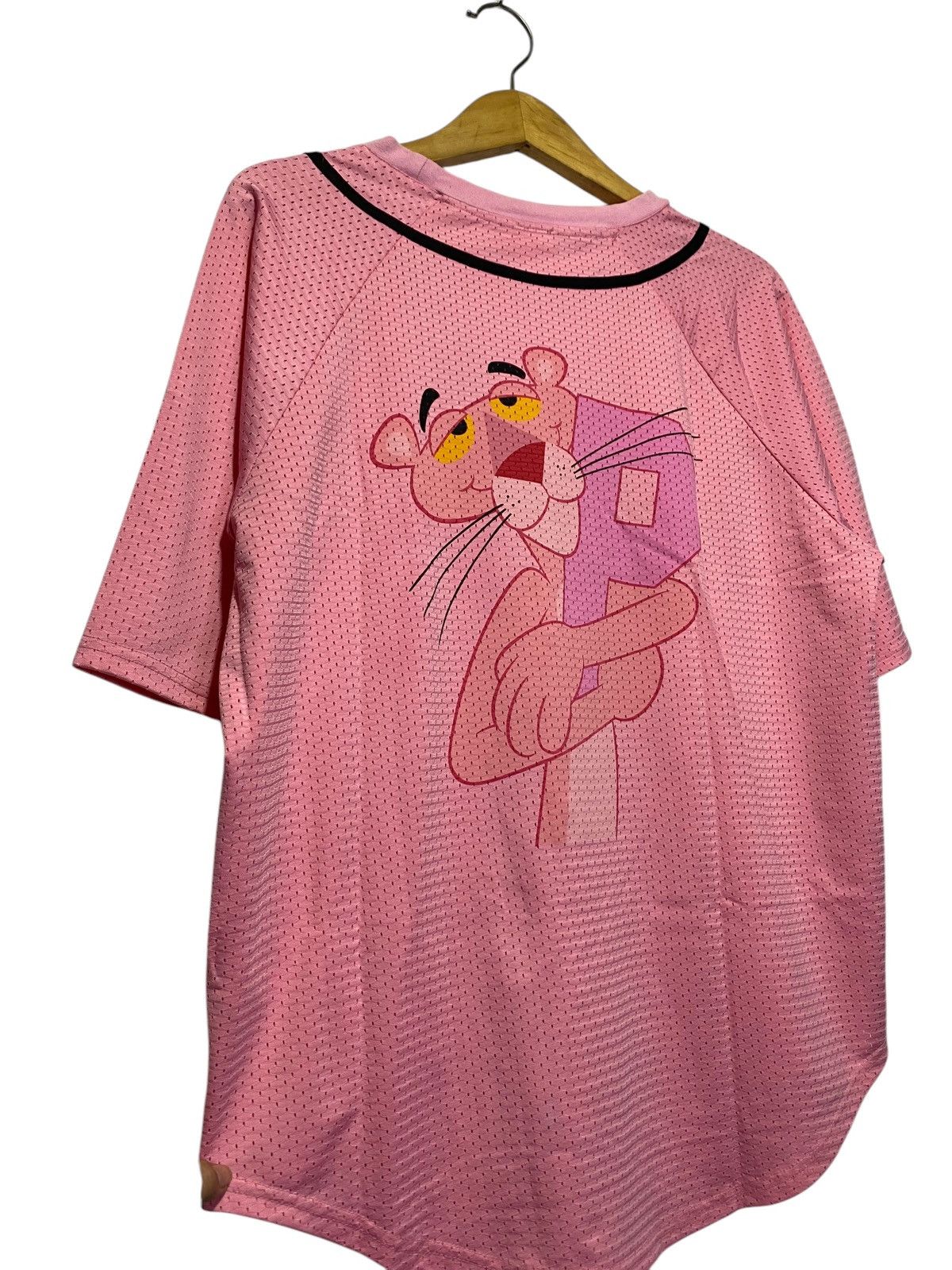 Cartoon Network × Vintage 2000s Pink Panther mesh baseball jersey Size US L / EU 52-54 / 3 - 2 Thumbnail
