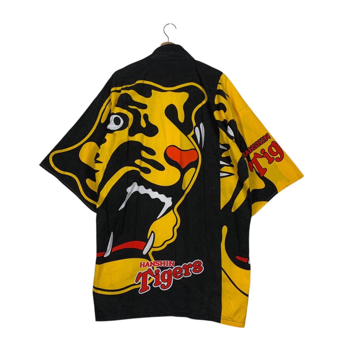 Japanese Brand HANSHIN TIGERS Baseball Modern Kimono Jacket #1732-C77 Size US L / EU 52-54 / 3 - 7 Thumbnail