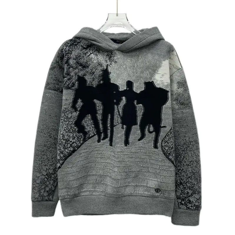 Louis Vuitton Louis Vuitton Gray Men's Cotton Hoodie XS 0089 Size US XS / EU 42 / 0 - 1 Thumbnail