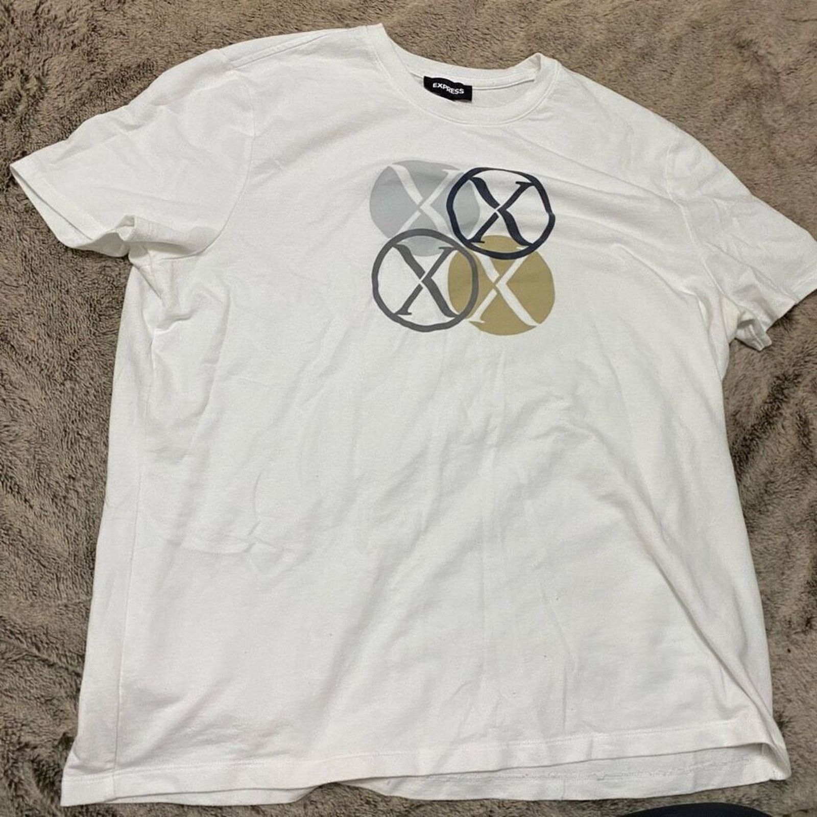 Express Express White Graphic T-Shirt | Sz XL Size US XL / EU 56 / 4 - 2 Thumbnail
