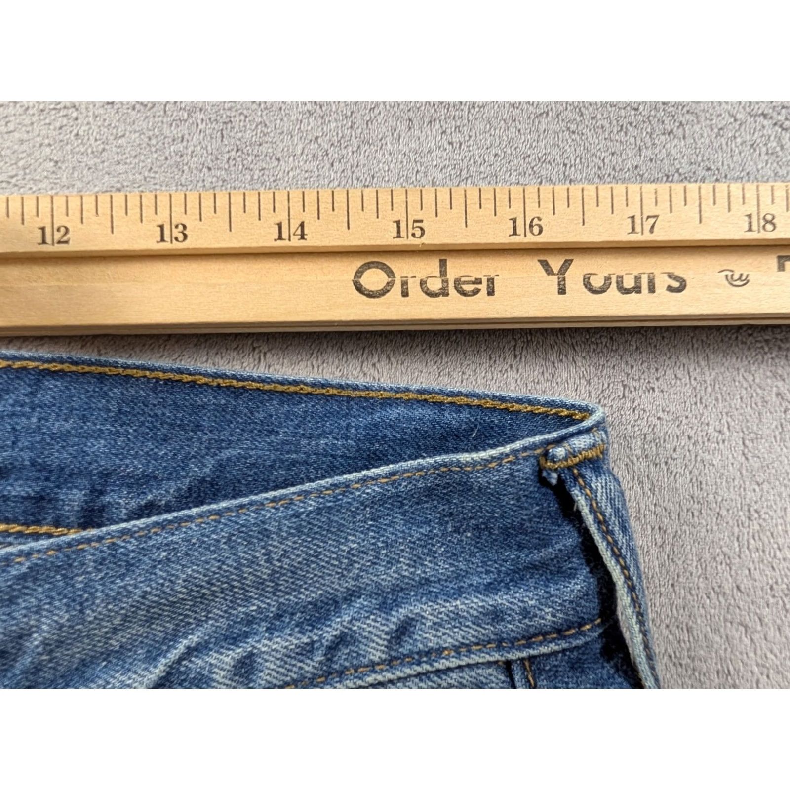 J.Crew J.CREW Jeans Mens 32x32 Blue Straight Signature Flex Denim Mid Wash Regular 5-Pocket Mens Jeans Blue 484 Signature Flex 32x32 Size US 32 / EU 48 - 3 Thumbnail