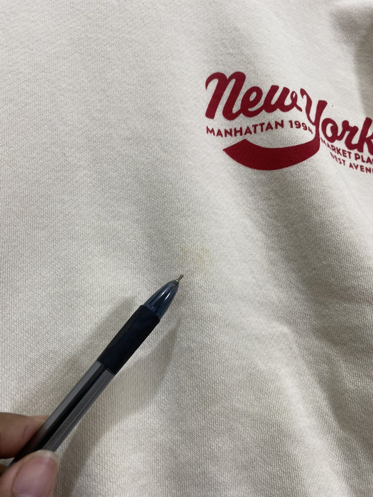 Zara ZARA NEW YORK BROKEN WHITE CREWNECK SWEATSHIRT Size S / US 4 / IT 40 - 6 Thumbnail