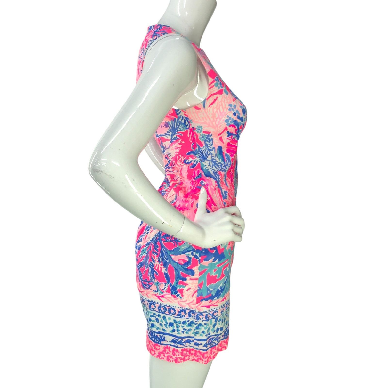 Lilly Pulitzer Lilly Pulitzer 00 Dress Mila Shift Coral Resort Sleeveless Size XXS / US 00 / IT 34 - 9 Thumbnail