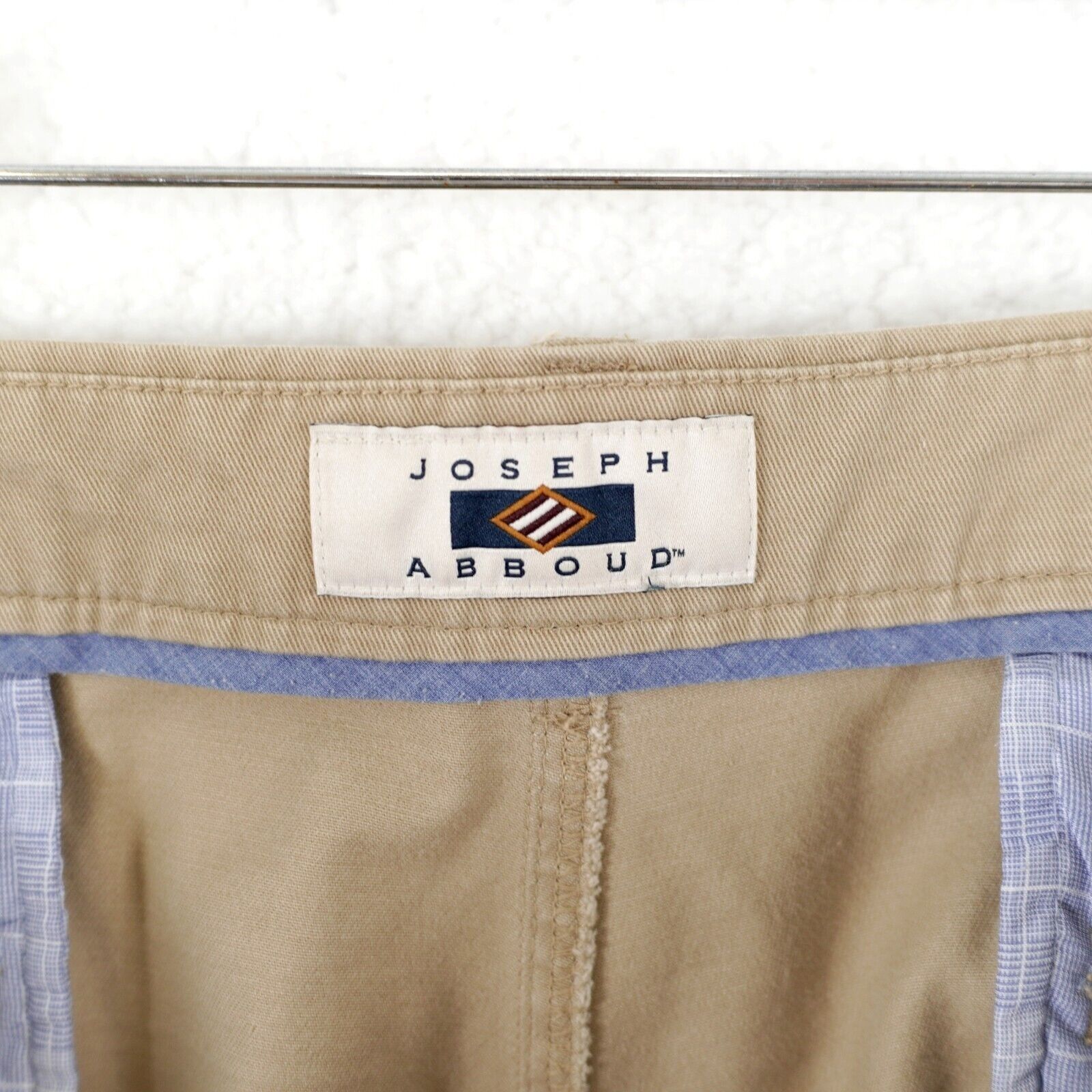 Joseph Abboud Joseph Abboud Khaki Tan Stretch Cotton Mid Rise Flat Front C Size 42R - 6 Thumbnail