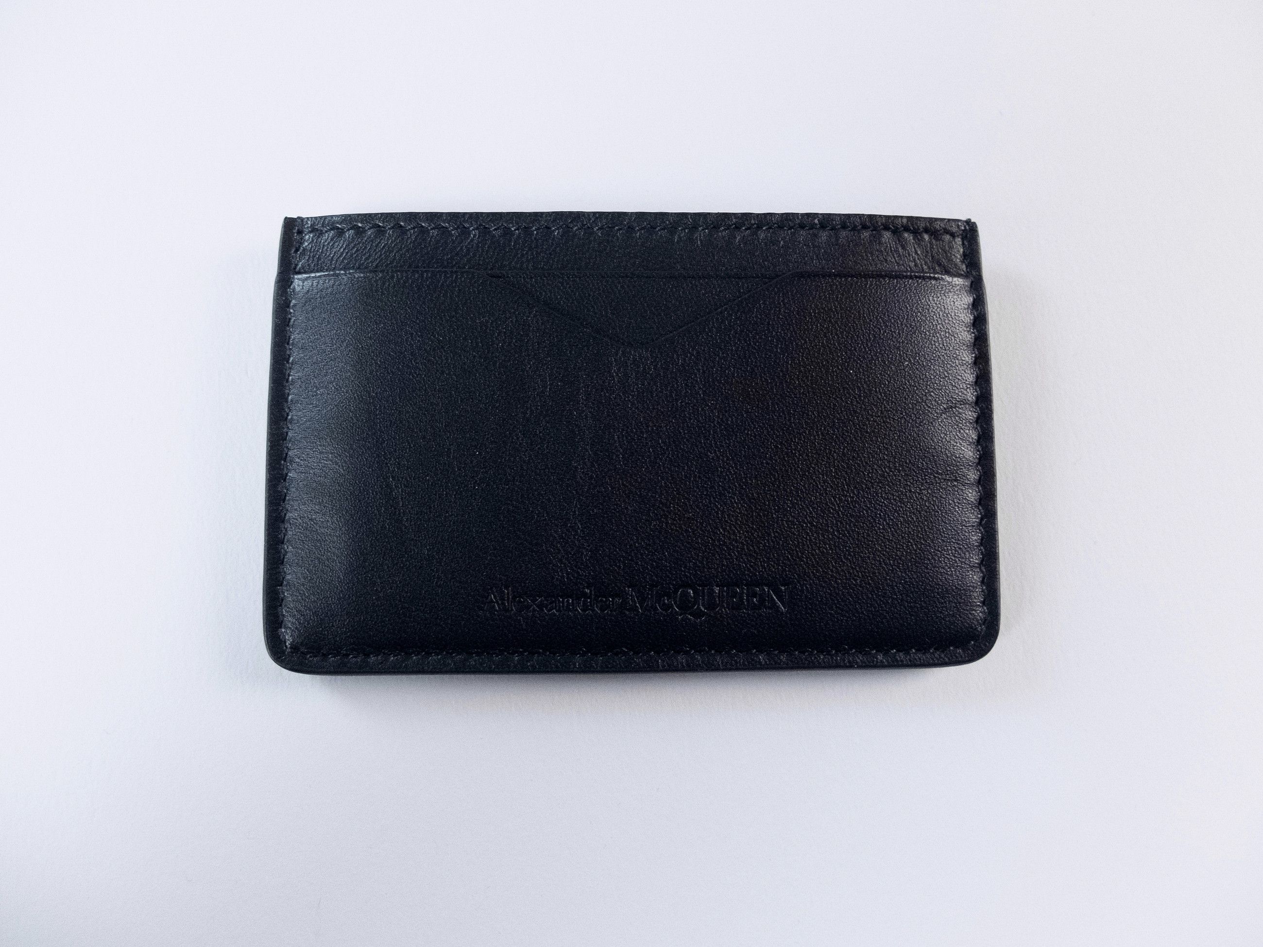 Alexander McQueen ALEXANDER MCQUEEN black rib cage design leather card holder Size ONE SIZE - 2 Thumbnail