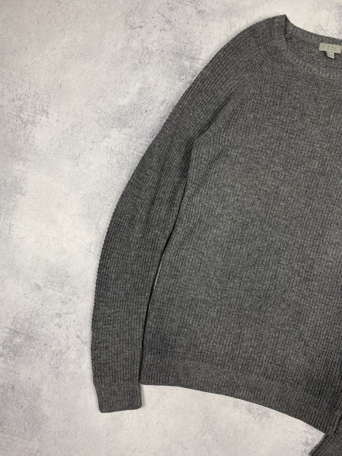 Cos Cos Wool Knit Gray Sweater Sweatshirt Designer Size US S / EU 44-46 / 1 - 3 Thumbnail