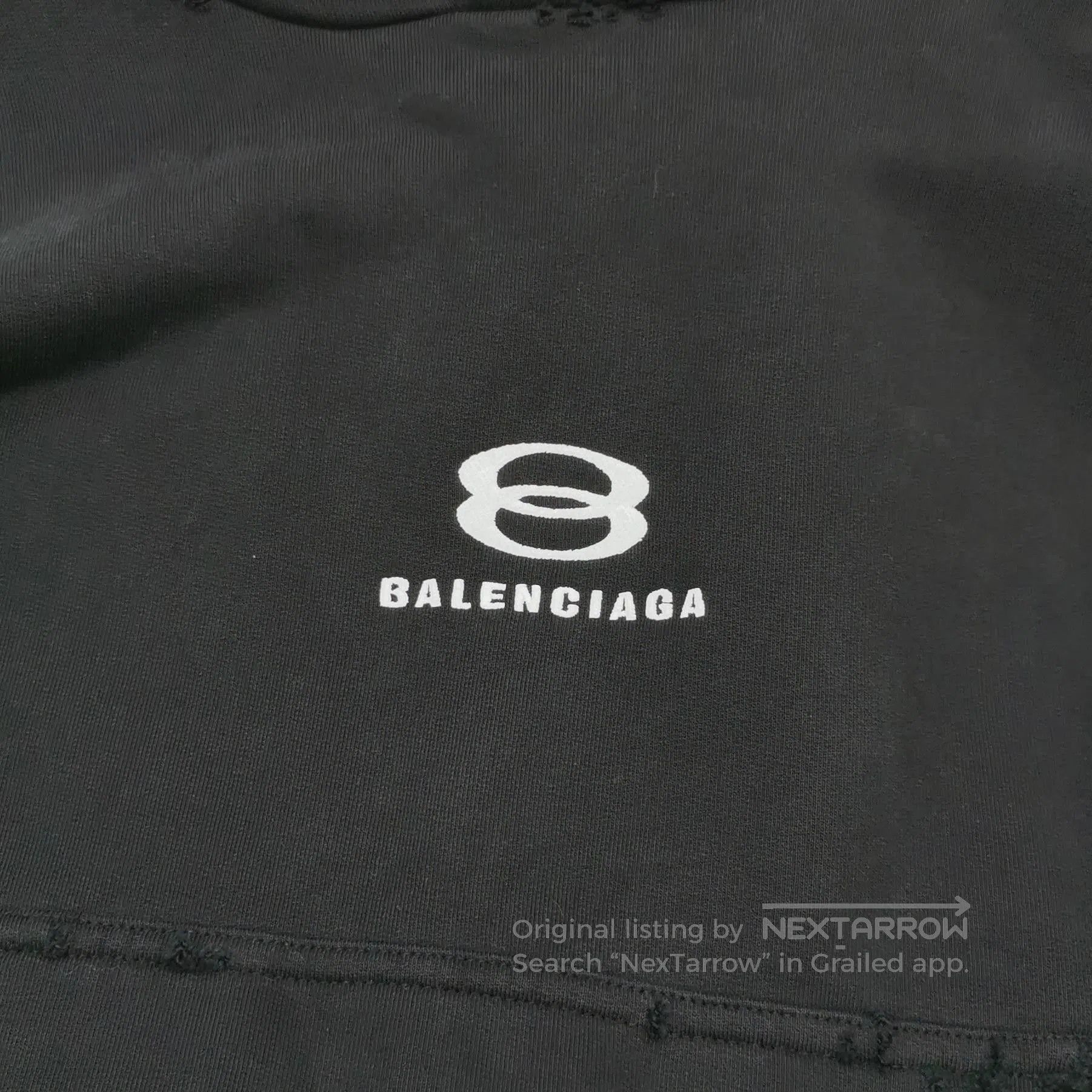Balenciaga Balenciaga L Size BB Logo Black Hoodie. Size L / US 10 / IT 46 - 1 Thumbnail