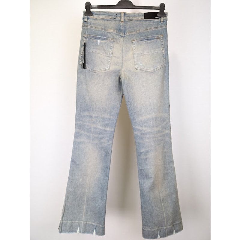 Amiri o1rshd1 Crystal Stack Flare Jeans in Clay Indigo Size US 32 / EU 48 - 13 Thumbnail