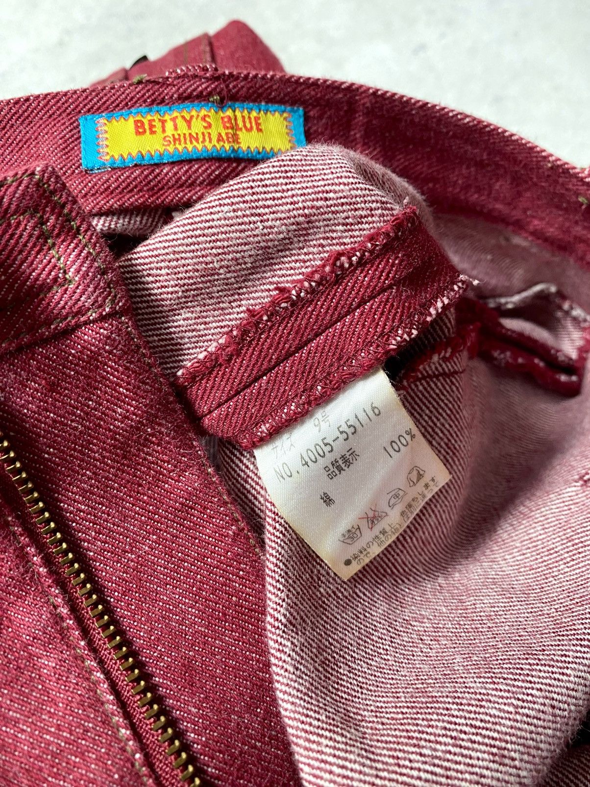 If Six Was Nine Vintage Y2K Betty’s Blue Shinji Abe Burgundy Maxi Skirt Size 28" / US 6 / IT 42 - 16 Thumbnail