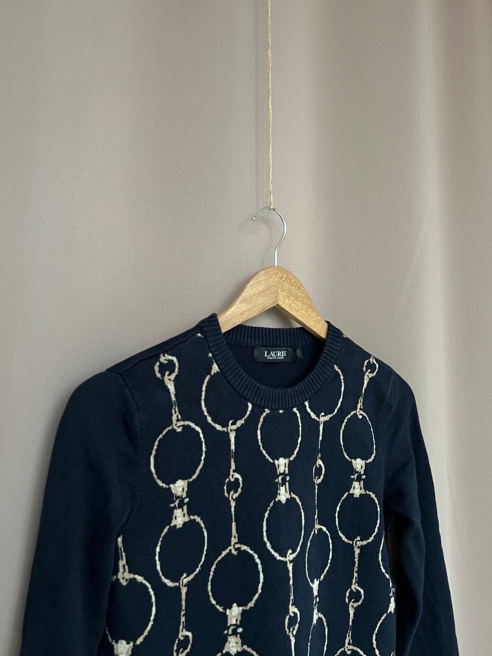 Lauren Ralph Lauren Ralph Lauren Black Label Chain Pattern Sweater Womens Size M Size M / US 6-8 / IT 42-44 - 3 Thumbnail