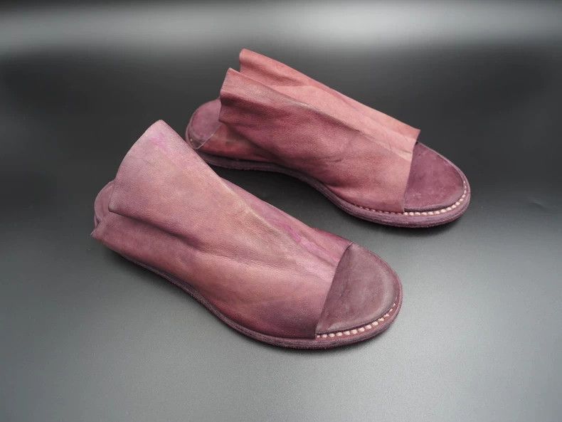 Guidi Guidi Size 36 Purple kangaroo leather mules shoes 2503-Next Size US 5 / EU 37 - 3 Thumbnail