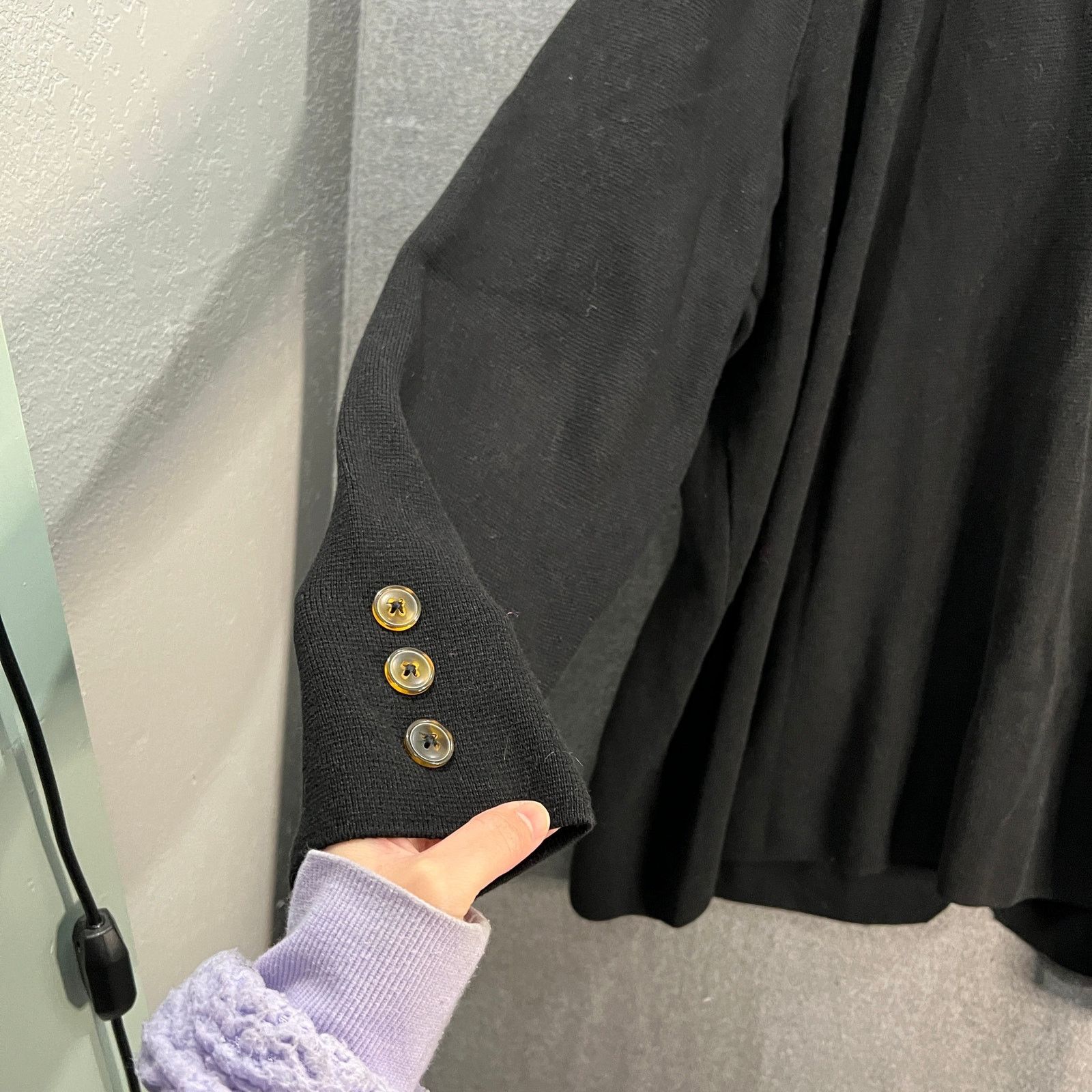 Other Joan Rivers Milano Knit Sweater Blazer Black, Size 3X Size 3XL / US 20-22 - 10 Thumbnail