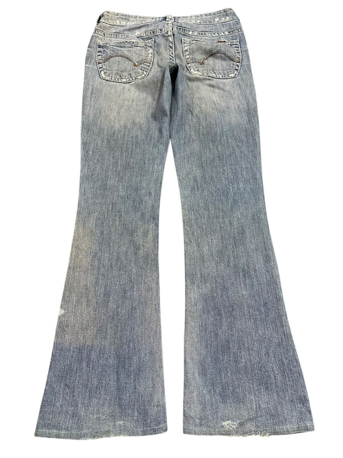 If Six Was Nine Vintage Japanese Brand Blue Faded Wash Style Flare Jeans Size US 27 - 2 Thumbnail