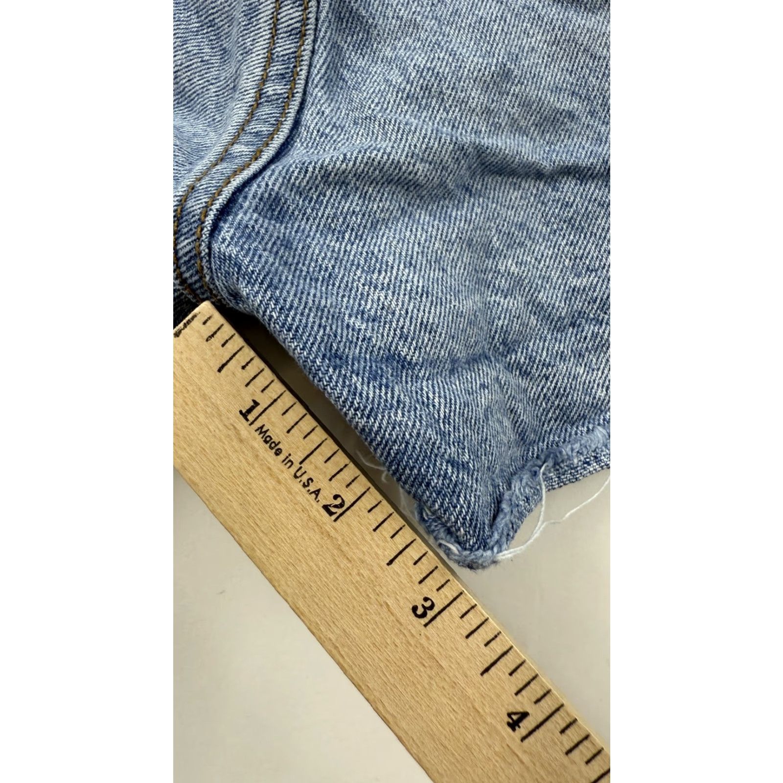 Vintage J Galt Denim Shorts Womens Small Blue High Rise Distressed Frayed Cut-Off Casual Size 28" / US 6 / IT 42 - 6 Thumbnail