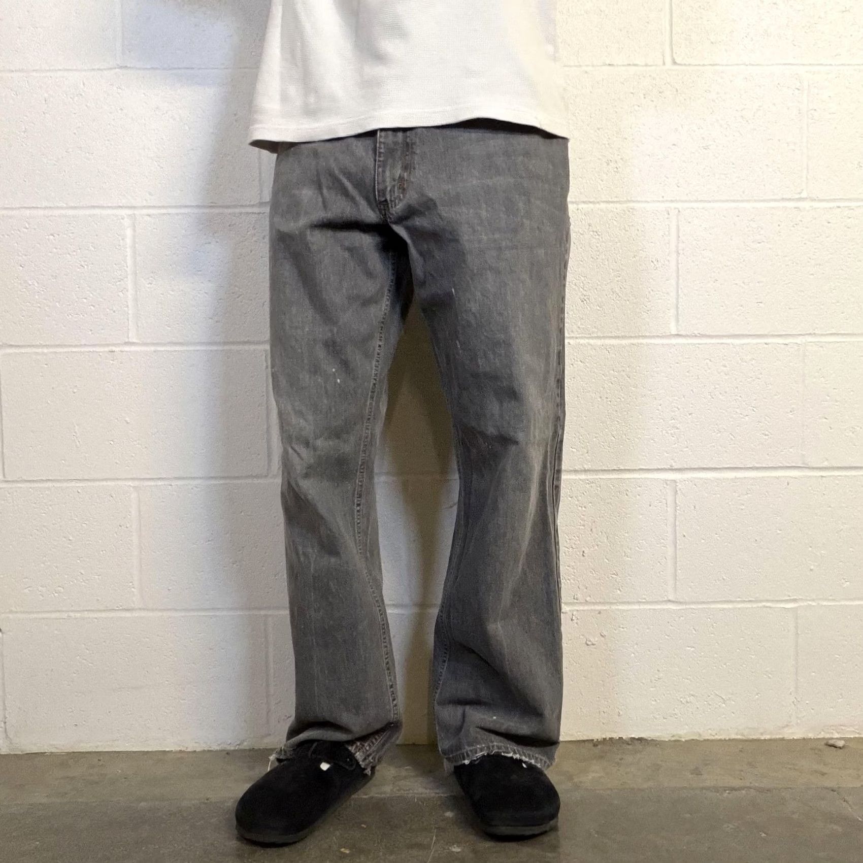 Quiksilver Quiksilver Jeans Mens 33x30 Gray Y2K Baggy Wide Leg Relaxed Distressed Denim Size US 33 - 2 Thumbnail