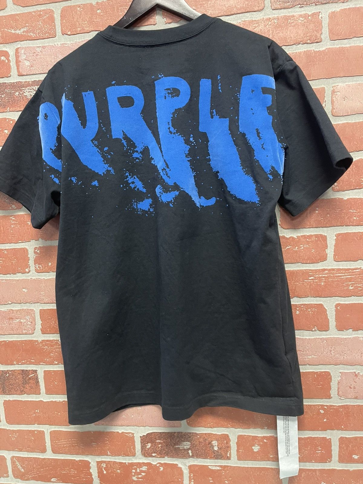 Purple Size M - Purple Graphics Tee Suede Print Black/Blue Clean! Size US M / EU 48-50 / 2 - 5 Thumbnail
