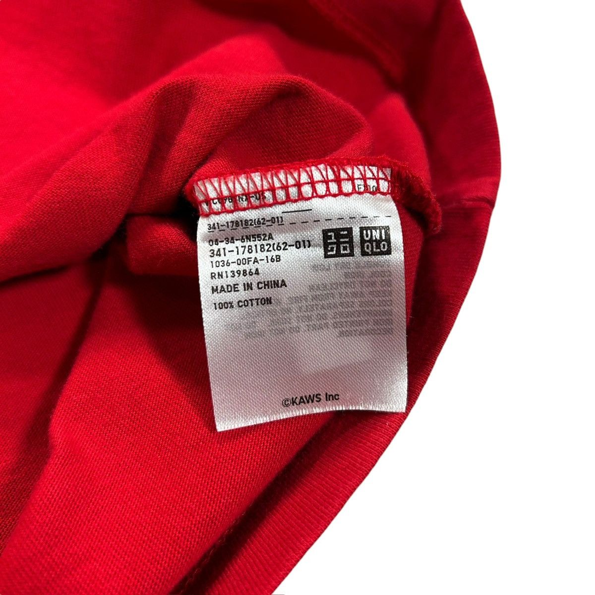 Kaws × Uniqlo Kaws x Uniqlo 2016 Clean Slate Red & White Companion T Shirt Size US XL / EU 56 / 4 - 5 Thumbnail