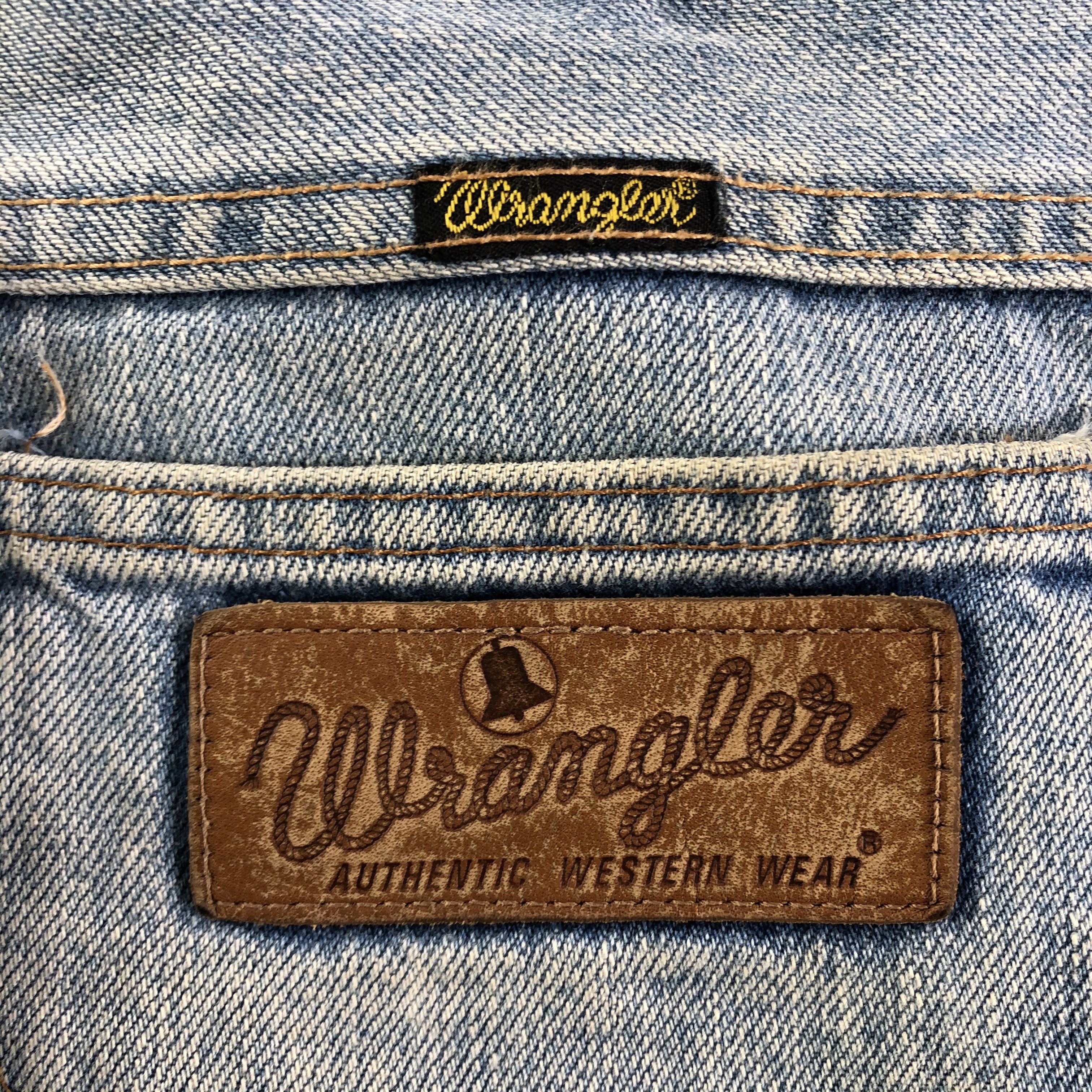 Vintage Vintage Light Wash Wrangler Redline Jeans-J2943 Size US 29 - 5 Thumbnail