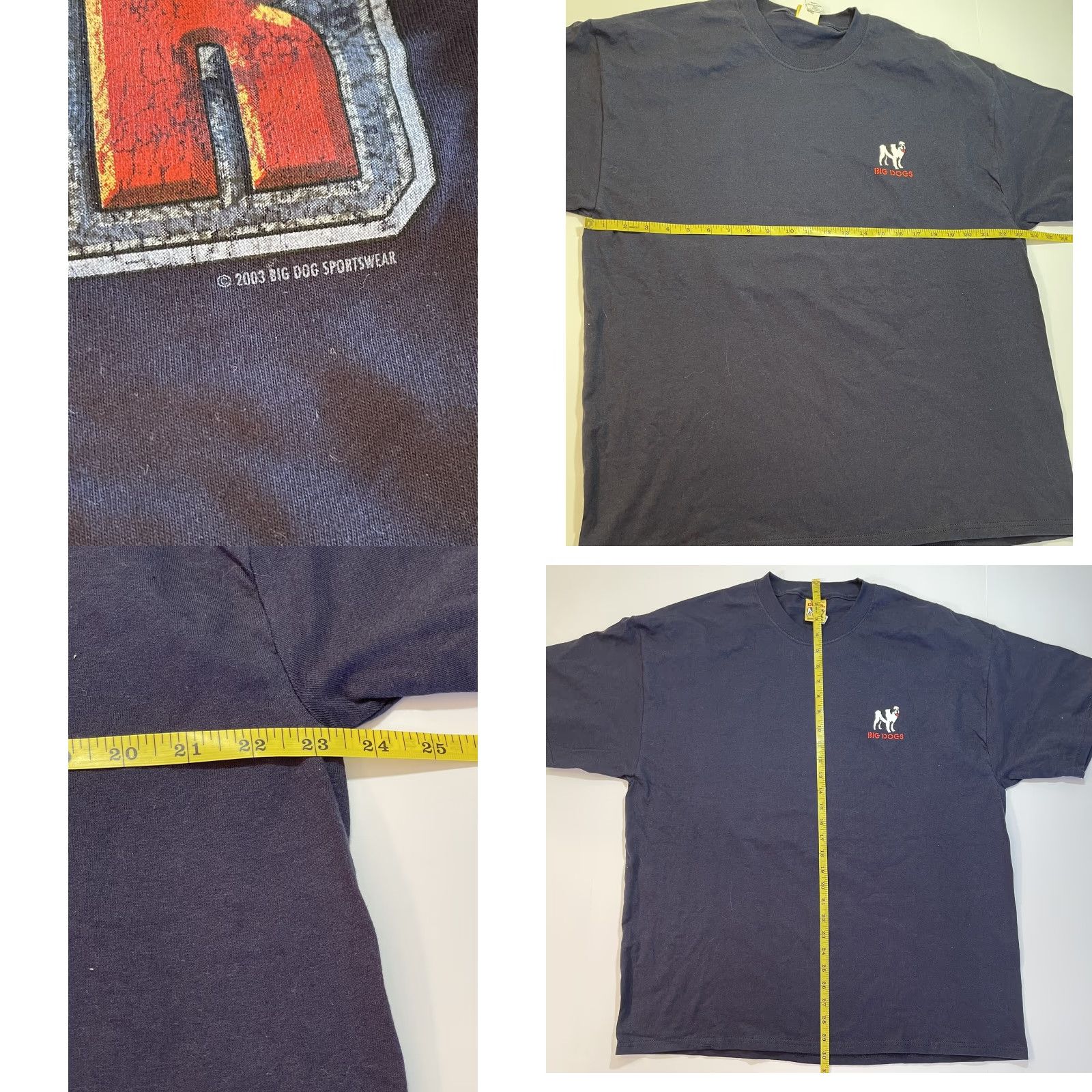 Big Dogs VINTAGE Big Dogs Big Game Hunter T-Shirt 90s Outdoor Sports 3XL Blue Mens Size US XXL / EU 58 / 5 - 8 Thumbnail