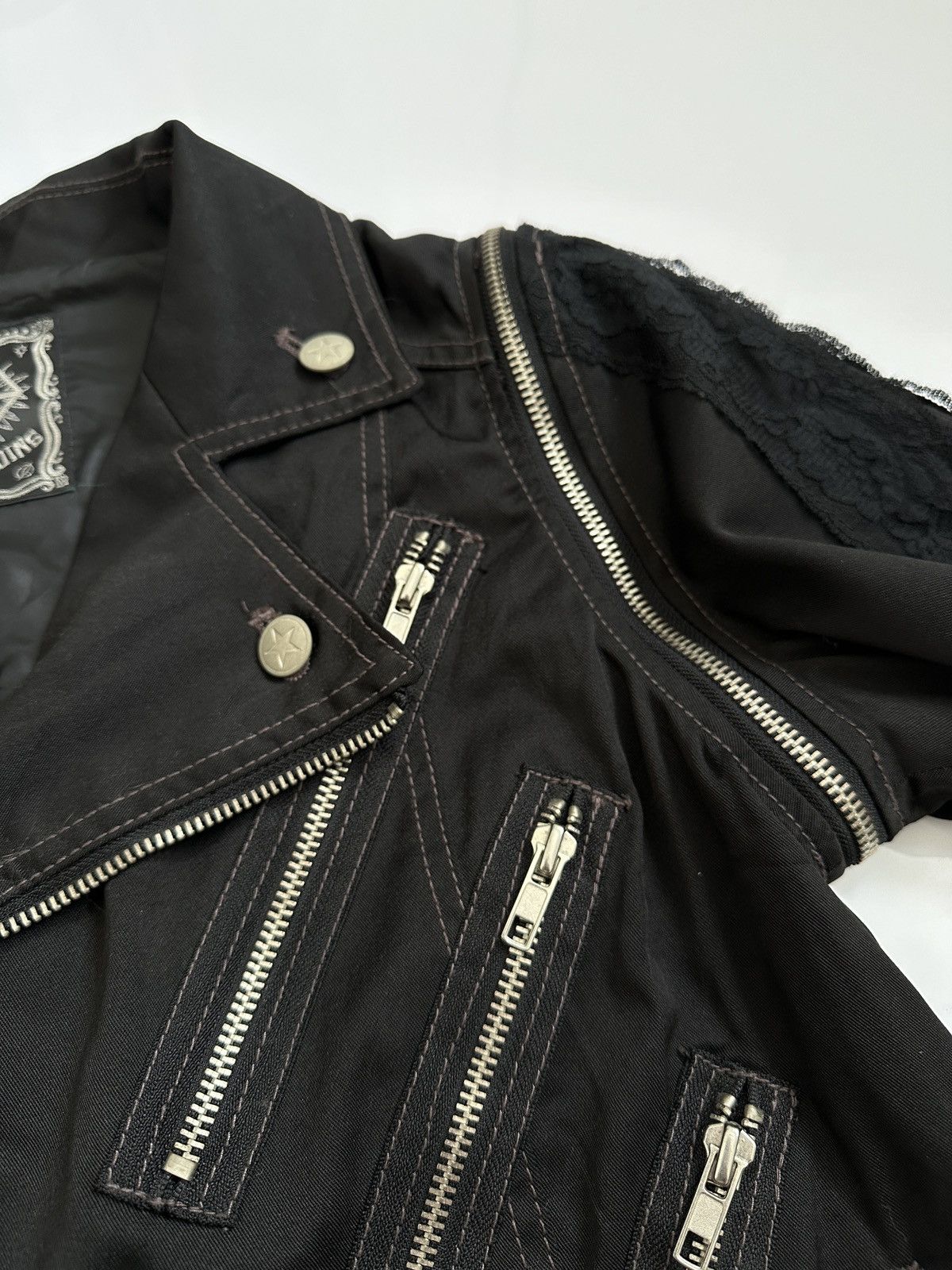 Beauty Beast Algonquins Double Collared Detachable Sleeve Jacket Size M / US 6-8 / IT 42-44 - 6 Thumbnail