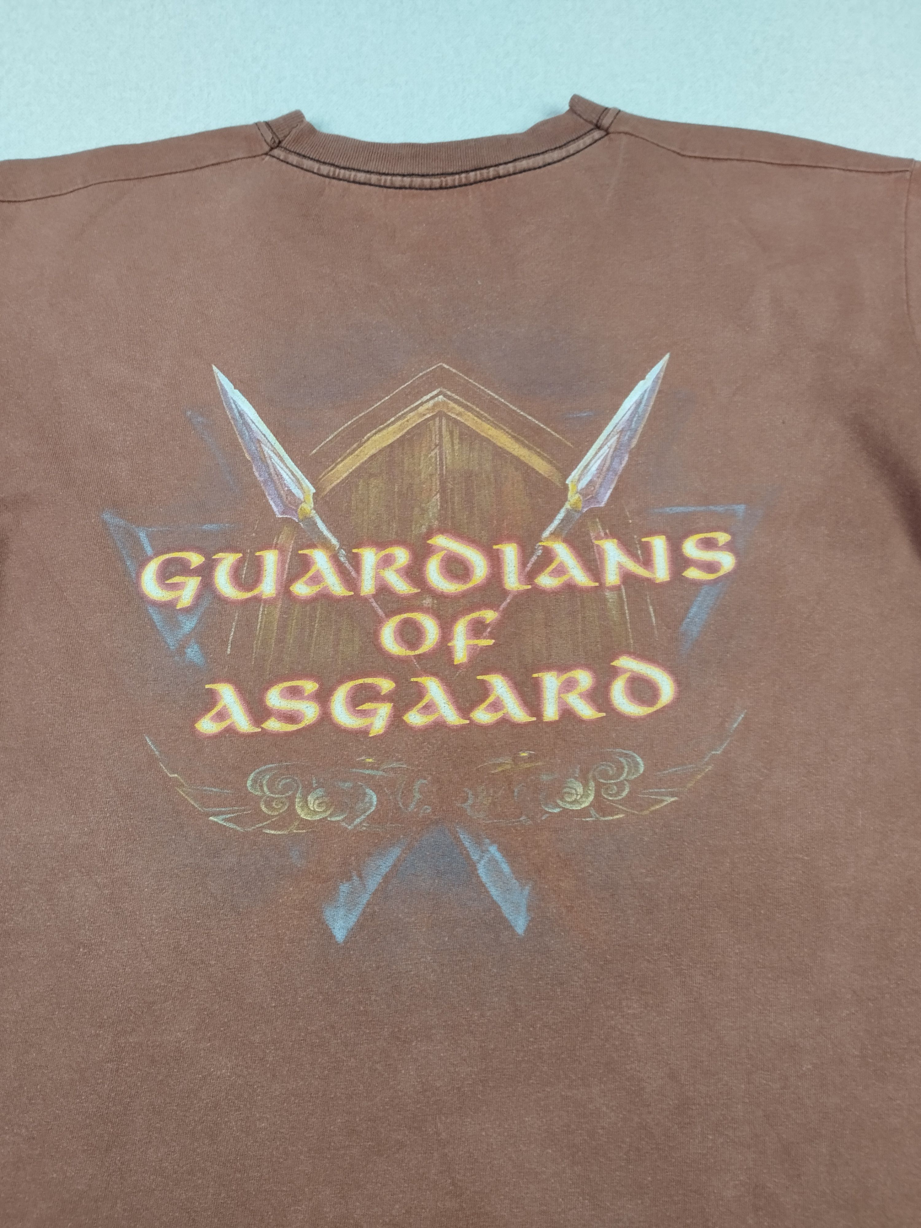 Band Tees × Vintage Amon Amarth Guardians Of Asgard washed brown t-shirt Size US M / EU 48-50 / 2 - 3 Thumbnail
