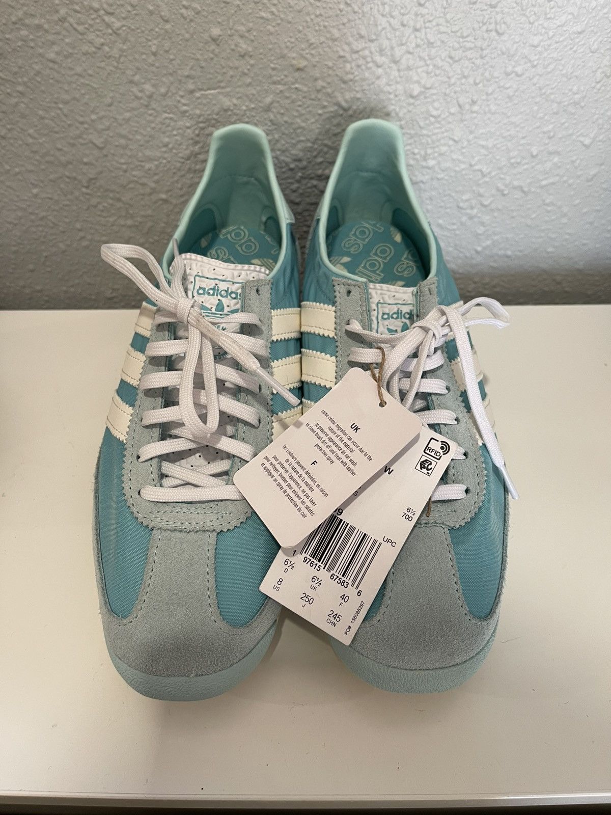 Adidas Adidas SL 72 OG W Women's Teal and White Sneakers Size US 8 / IT 38 - 2 Thumbnail