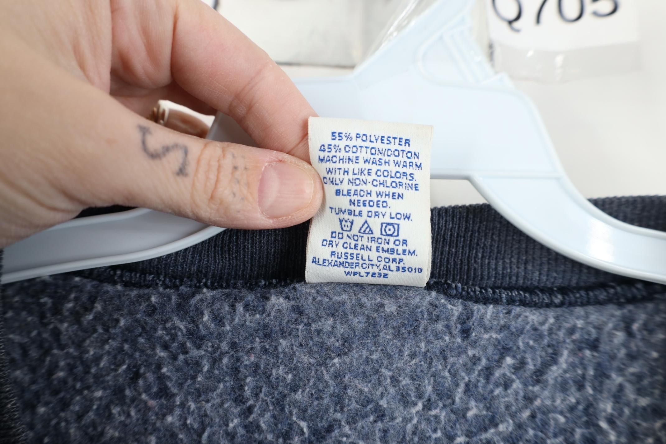 Russell Athletic Vintage Russell Athletic Sun Faded Crewneck Sweatshirt Blue Size US L / EU 52-54 / 3 - 8 Thumbnail