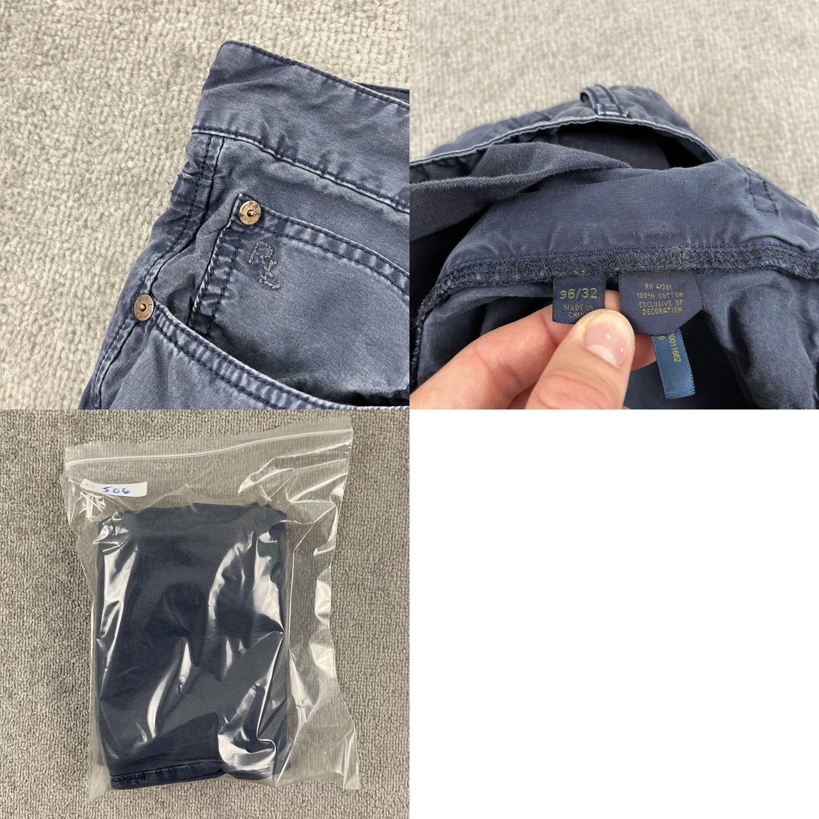 Polo Ralph Lauren Polo Ralph Lauren Pants Mens 36x32 Varick Slim Straight Chino Blue Casual Mens Size US M / EU 48-50 / 2 - 8 Thumbnail