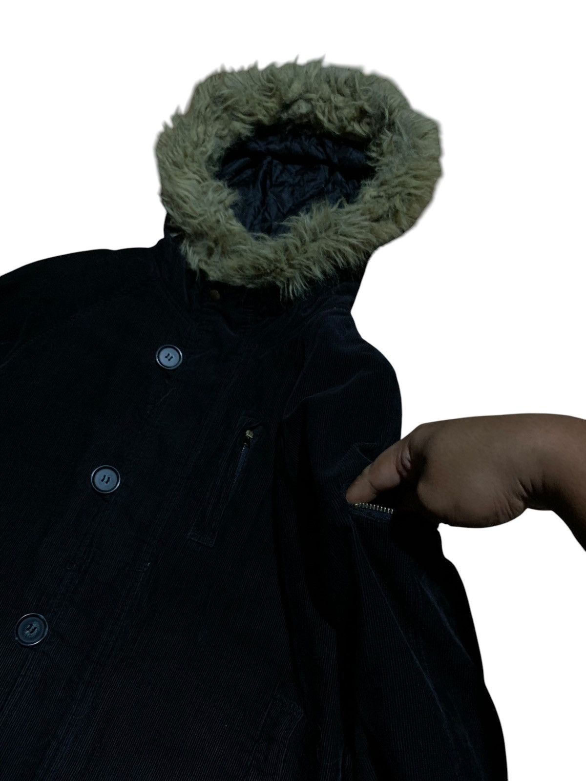 If Six Was Nine Vkei Crazy About Anything corduroy fur hoodie jacket Size US M / EU 48-50 / 2 - 5 Thumbnail