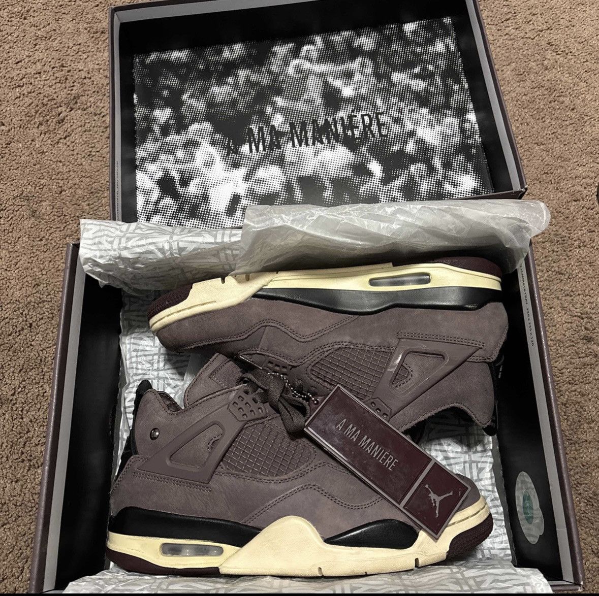 A Ma Maniere × Jordan Brand 2022 A Ma Maniere x Air Jordan 4 Retro 'Violet Ore' Size US 8.5 / EU 41-42 - 10 Thumbnail